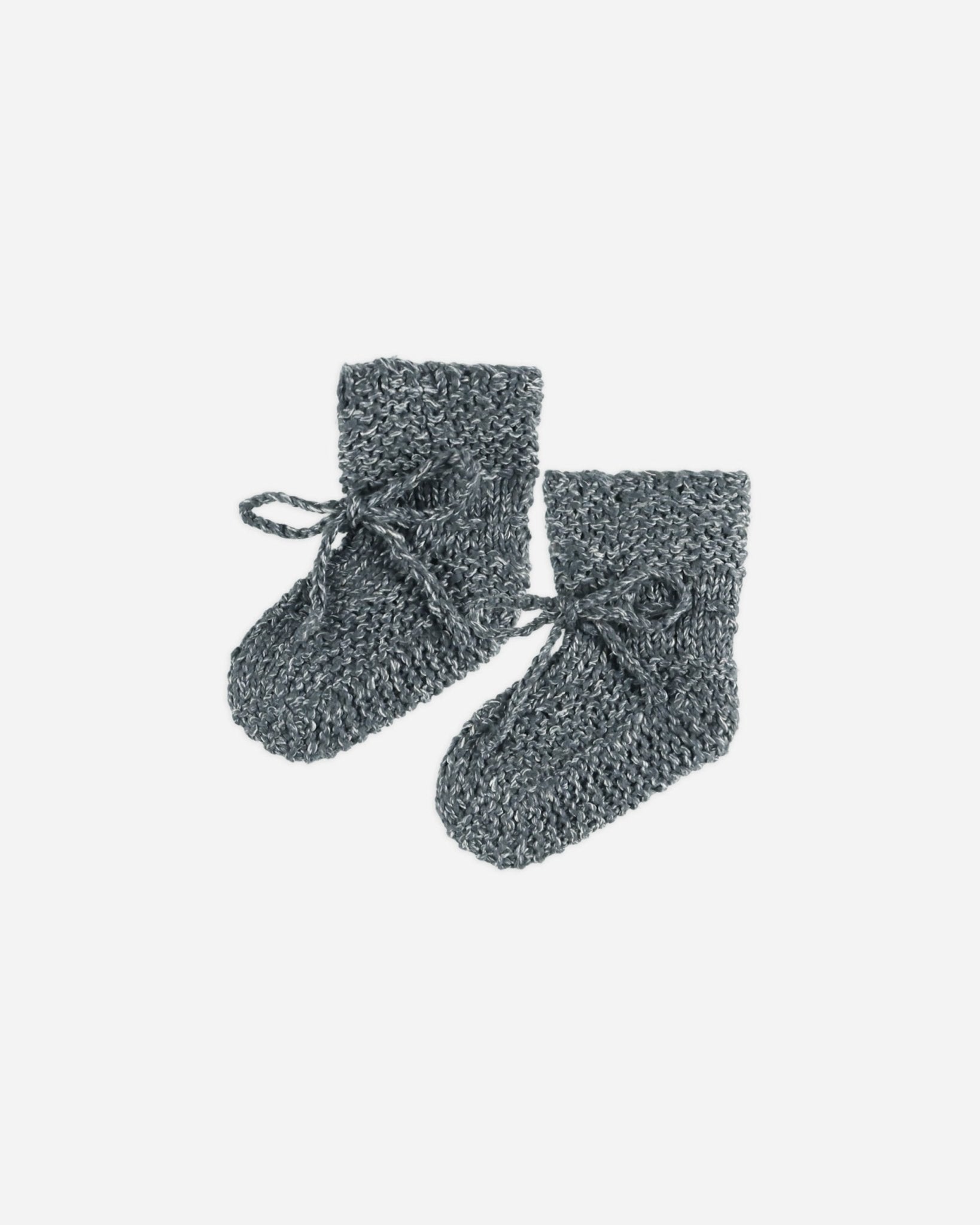 Knit Booties || Indigo - Rylee + Cru Canada