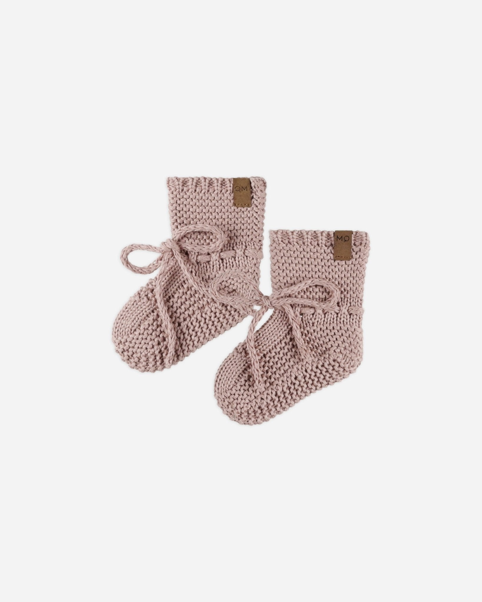 Knit Booties || Mauve - Rylee + Cru Canada