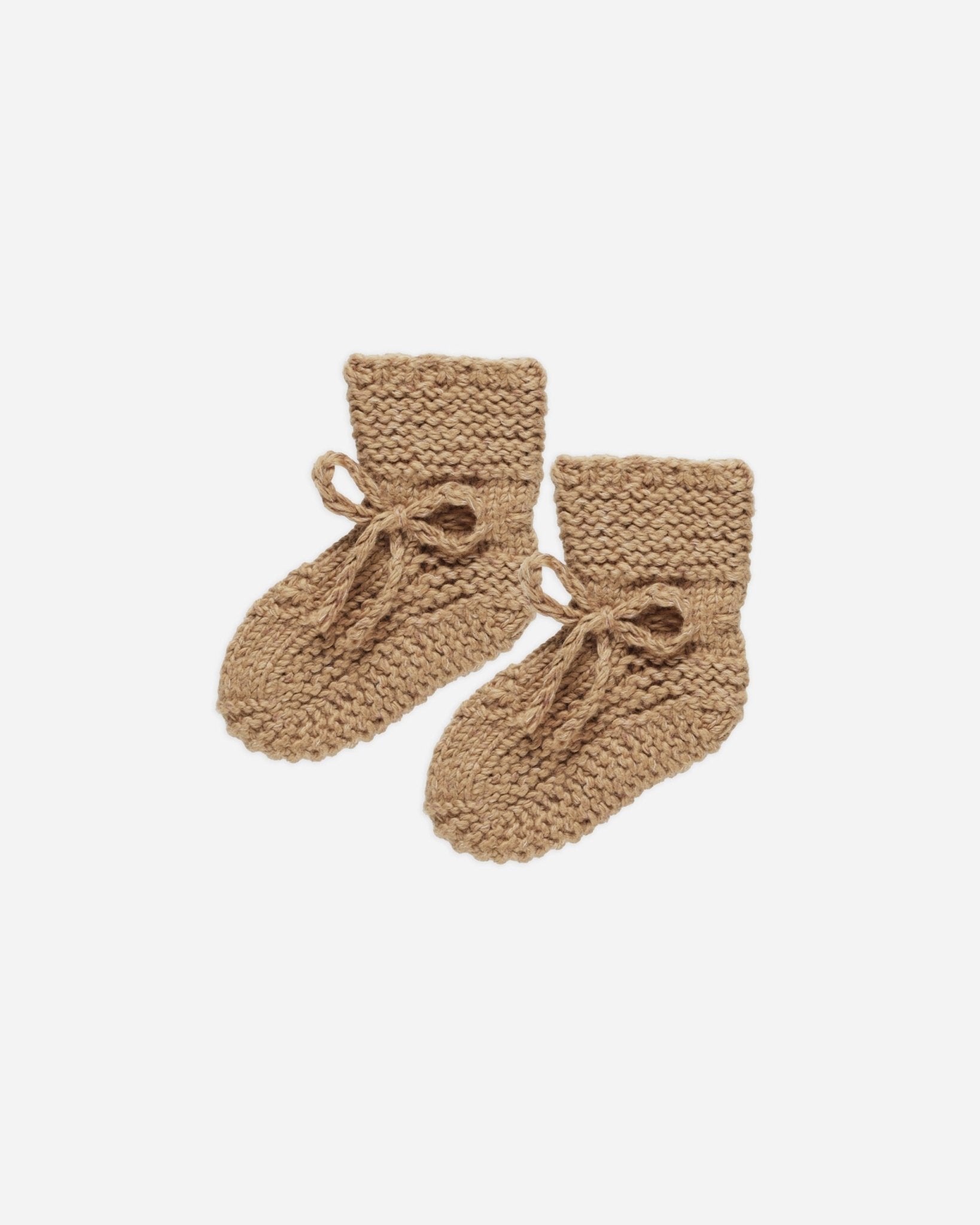 Knit Booties || Speckled Golden - Rylee + Cru Canada