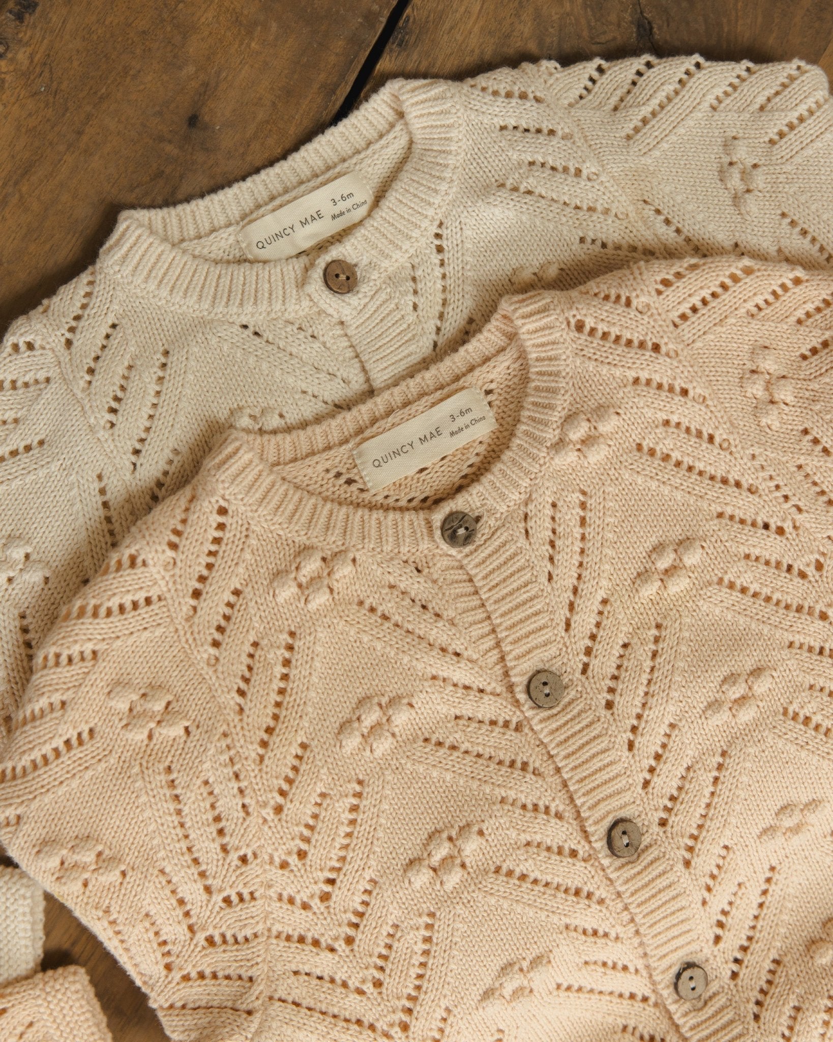 Knit Cardigan || Natural - Rylee + Cru Canada