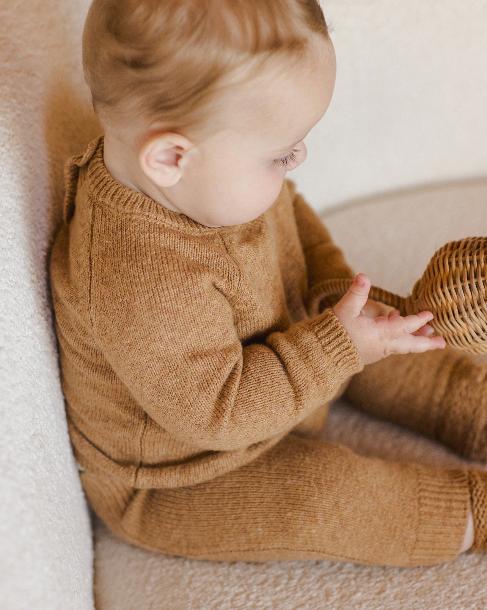 Knit Sweater || Speckled Golden - Rylee + Cru Canada