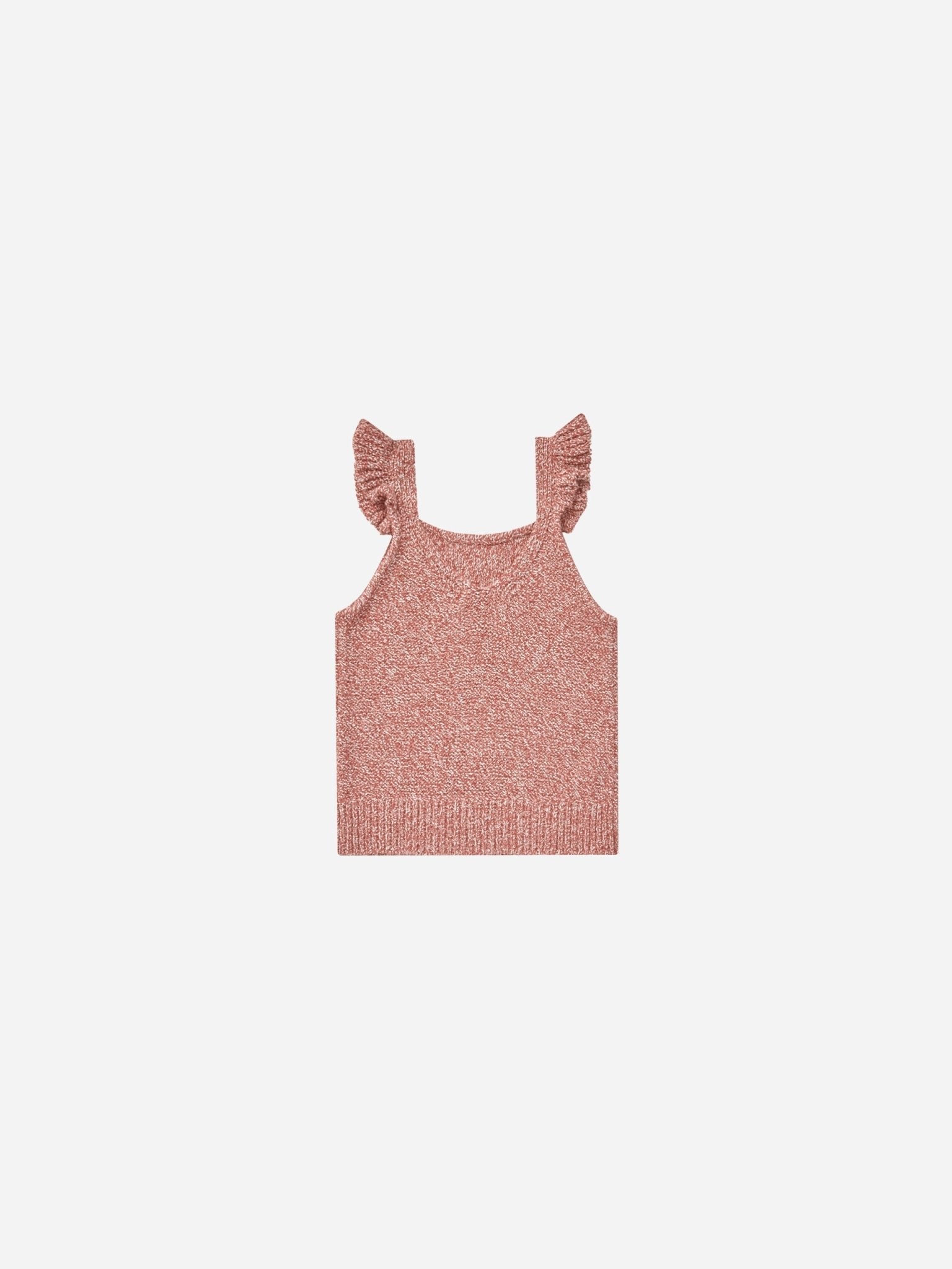 Knit Tank || Heathered Strawberry - Rylee + Cru Canada