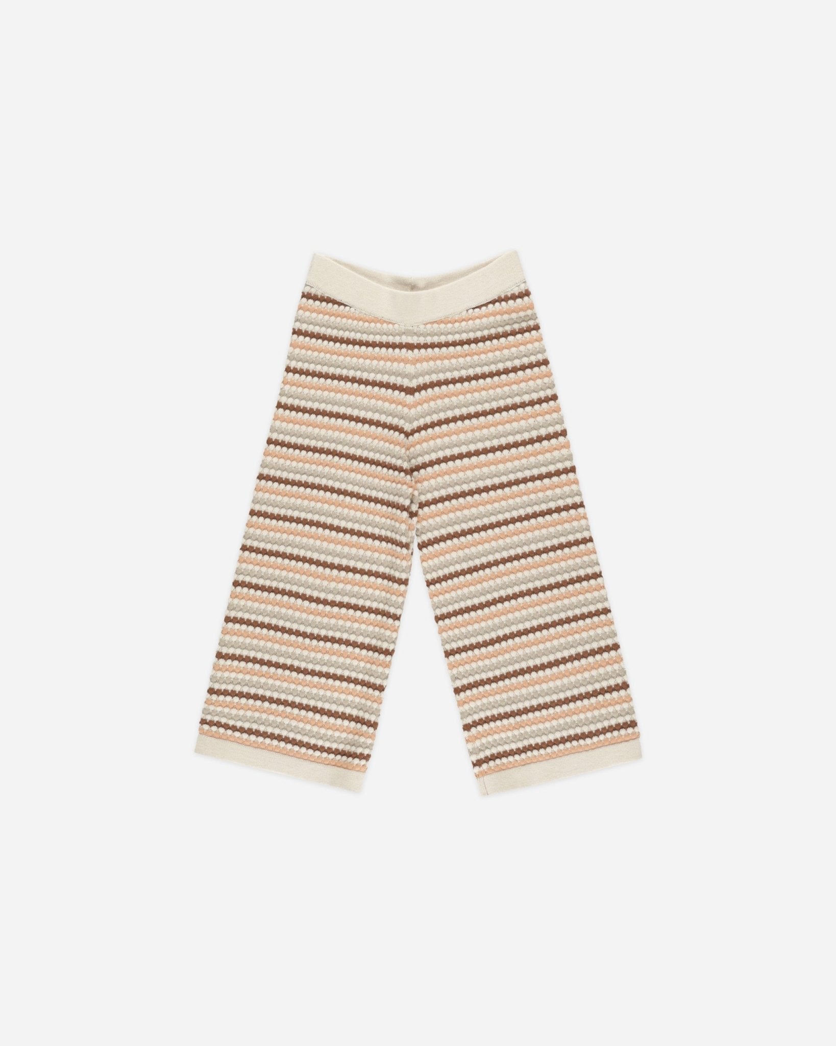 Knit Wide Leg Pant || Honeycomb Stripe - Rylee + Cru Canada