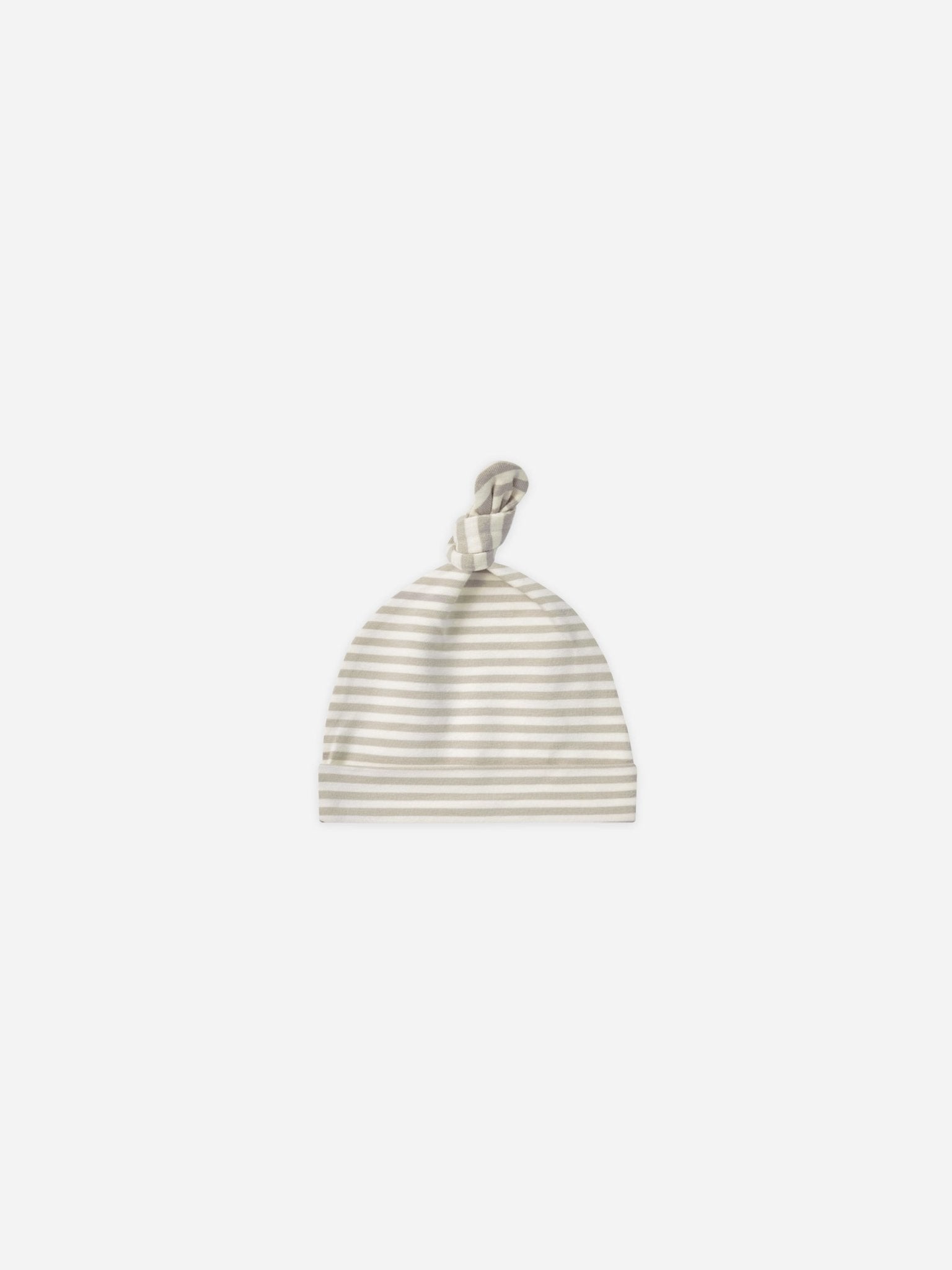 Knotted Baby Hat || Ash Stripe - Rylee + Cru Canada