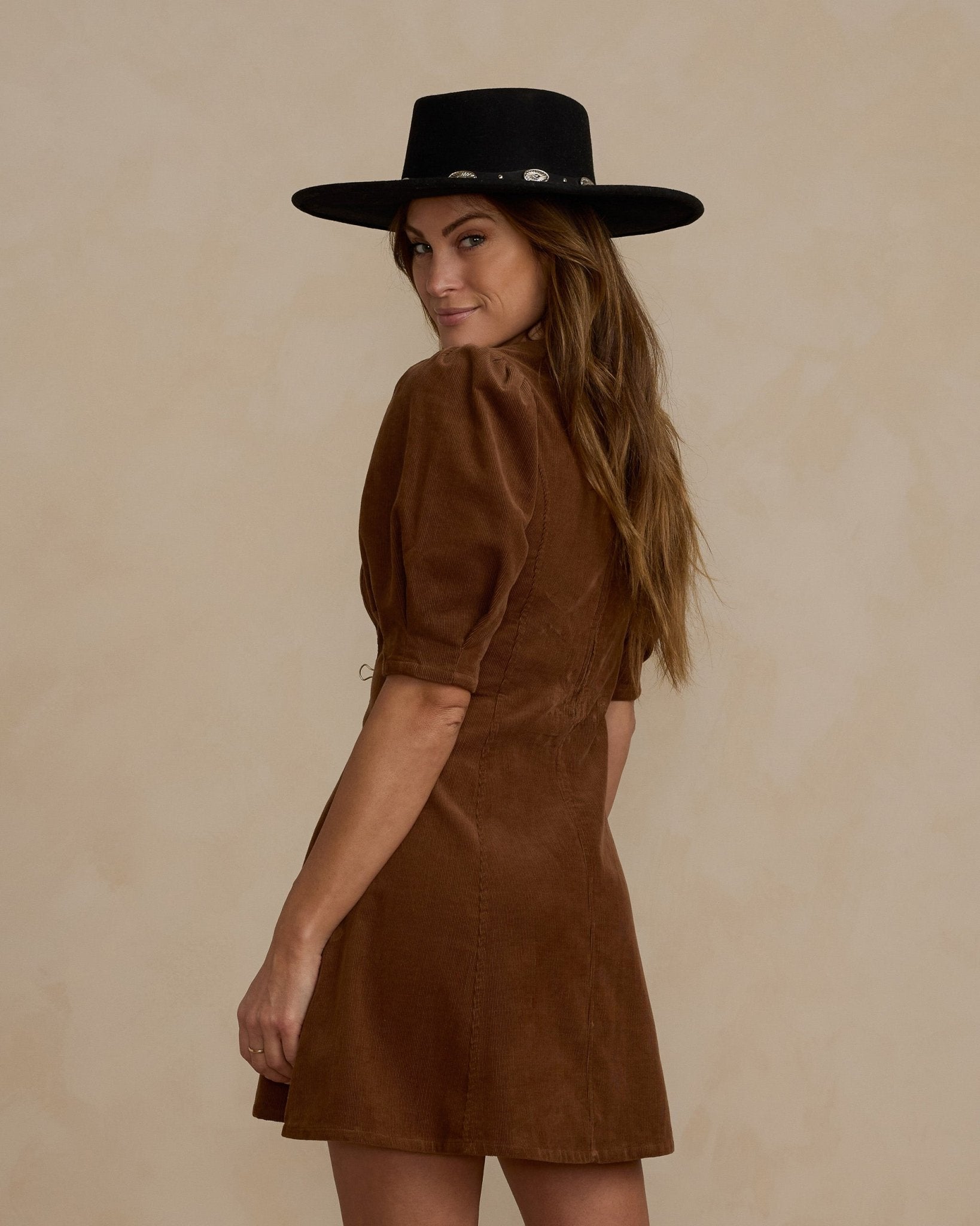 Levi Mini Dress | Saddle - Rylee + Cru Canada