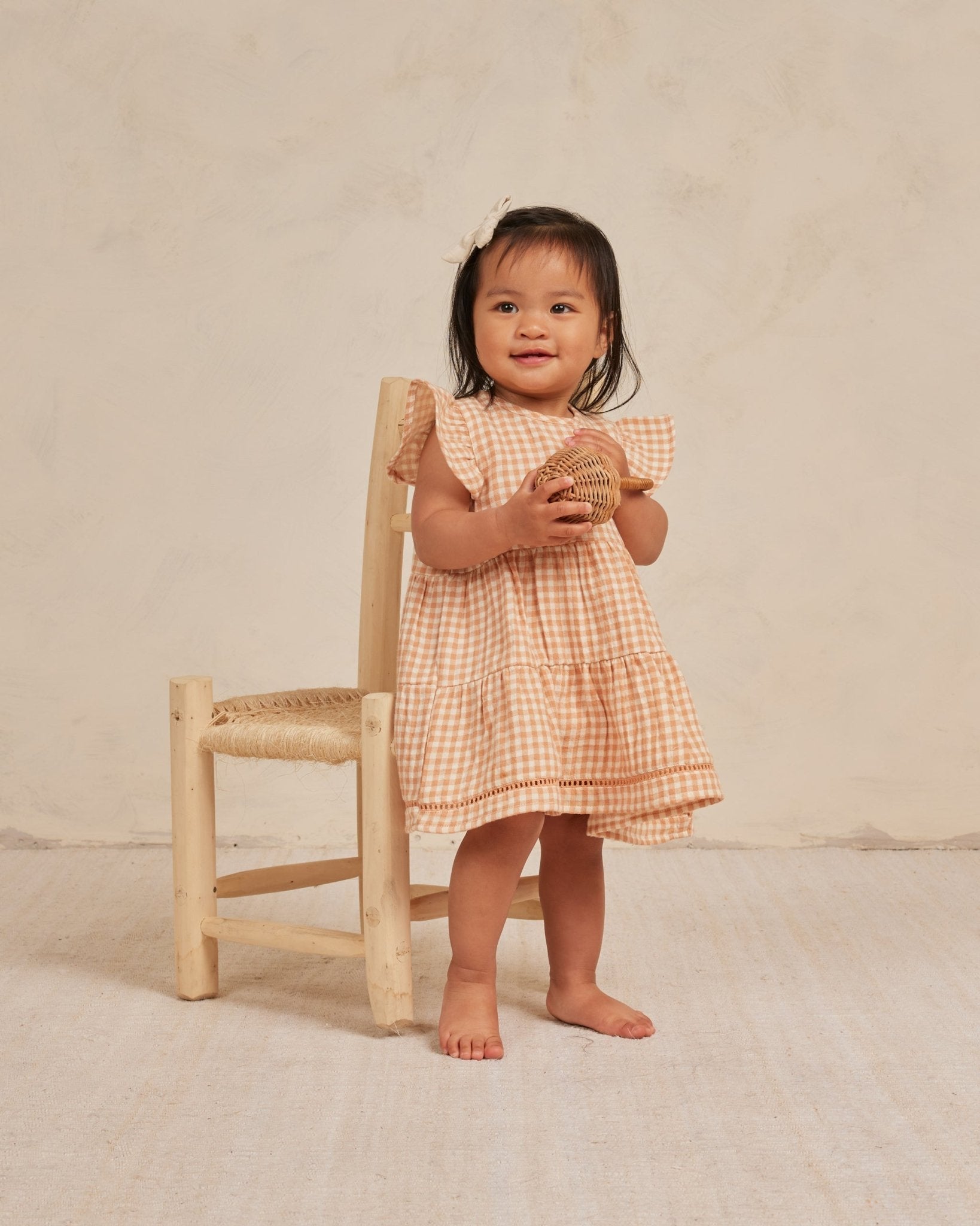 Lily Dress || Melon Gingham - Rylee + Cru Canada