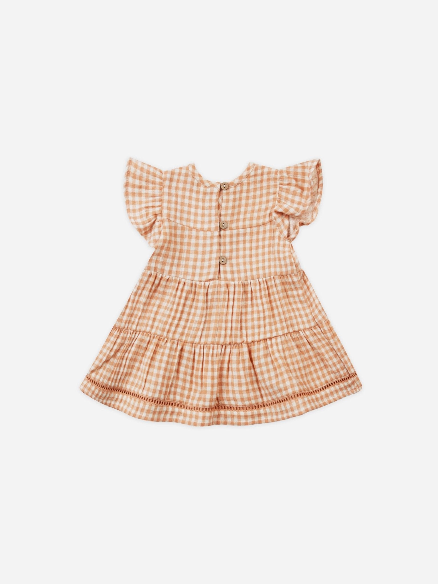 Lily Dress || Melon Gingham - Rylee + Cru Canada