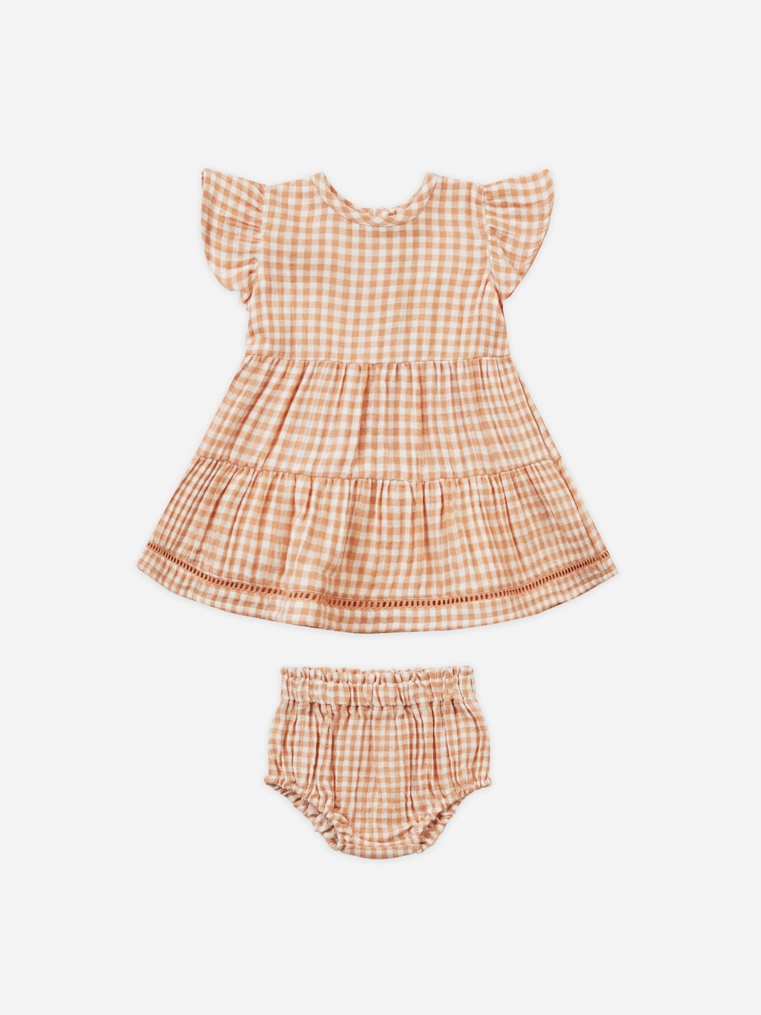 Lily Dress || Melon Gingham - Rylee + Cru Canada