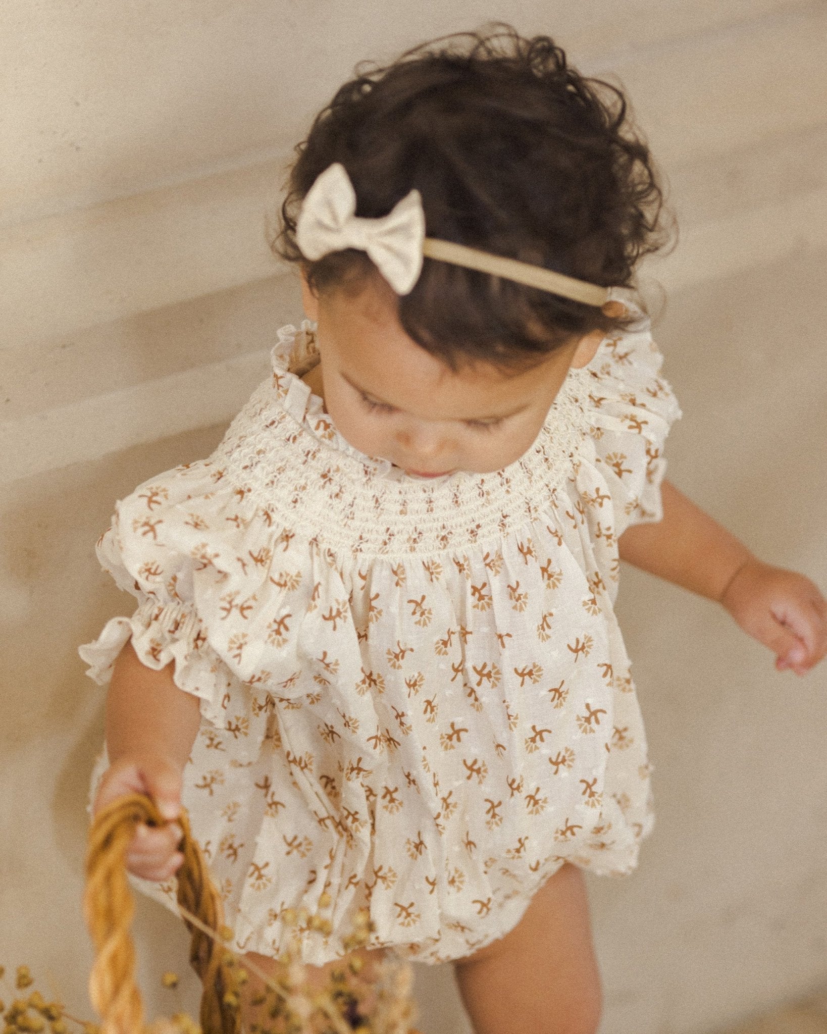 Little Bow Headband || Natural - Rylee + Cru Canada