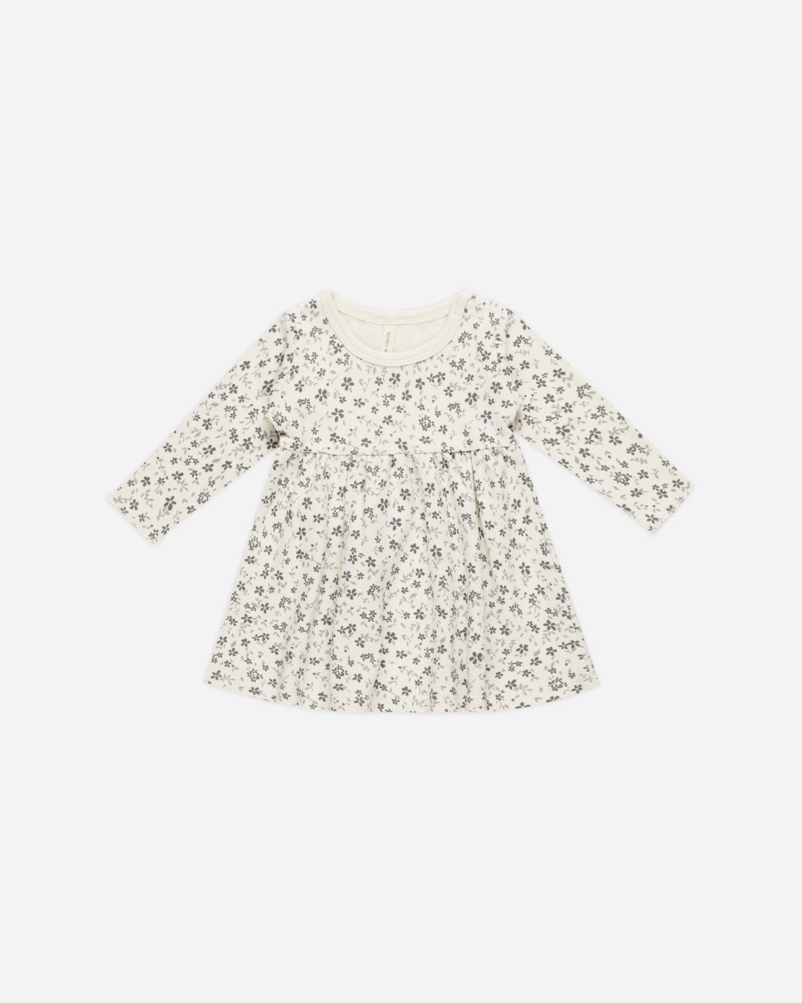 Long Sleeve Baby Dress || Blue Floral - Rylee + Cru Canada