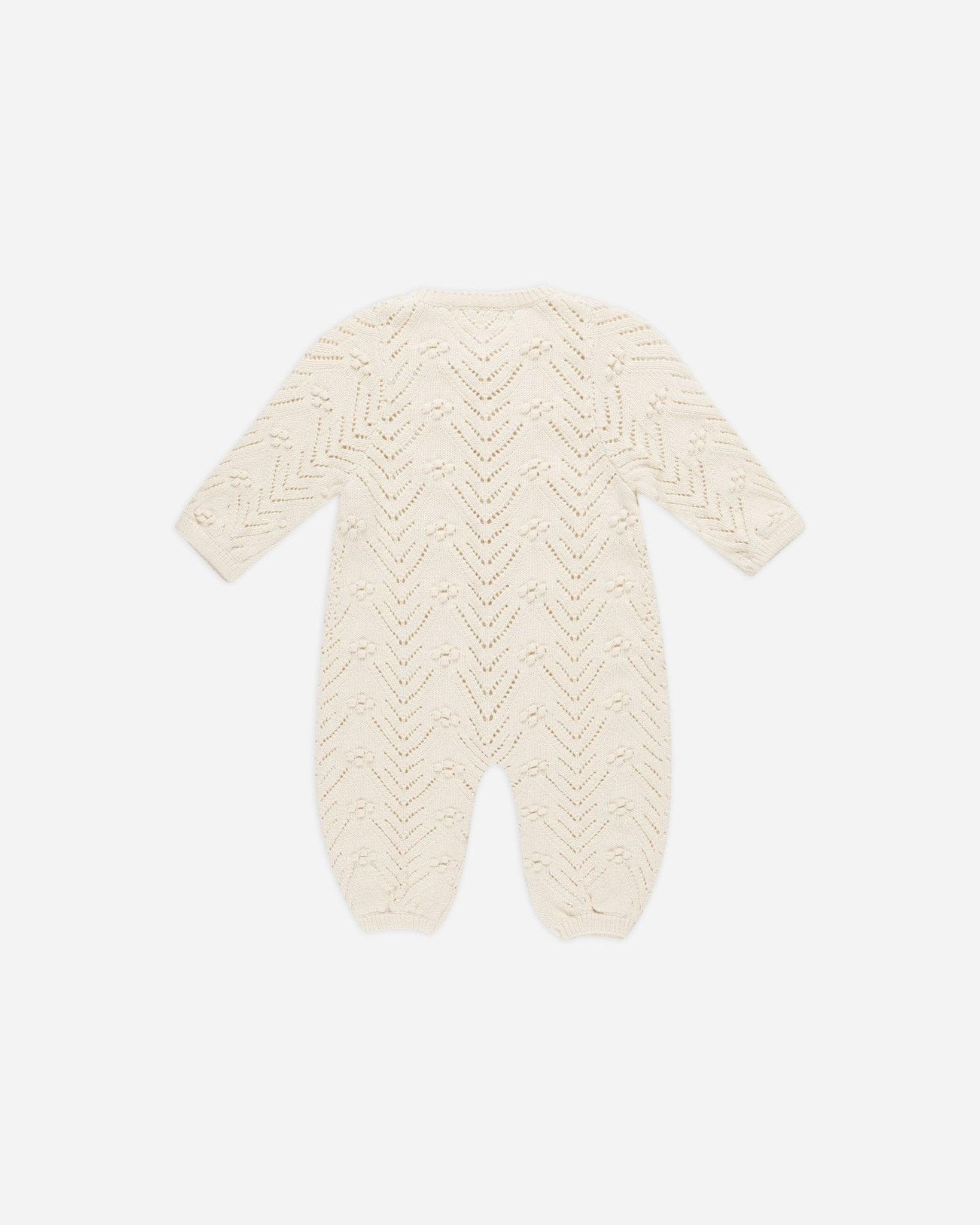 Long Sleeve Bobble Romper || Natural - Rylee + Cru Canada