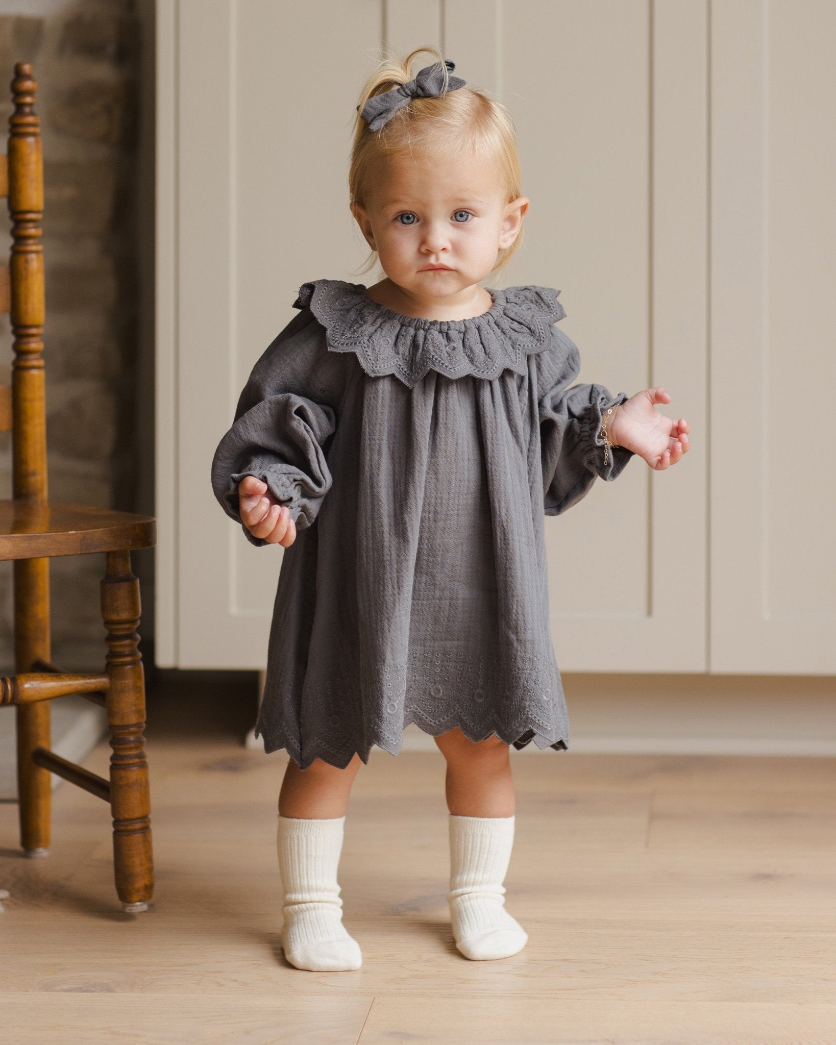 Long Sleeve Isla Dress || Indigo - Rylee + Cru Canada