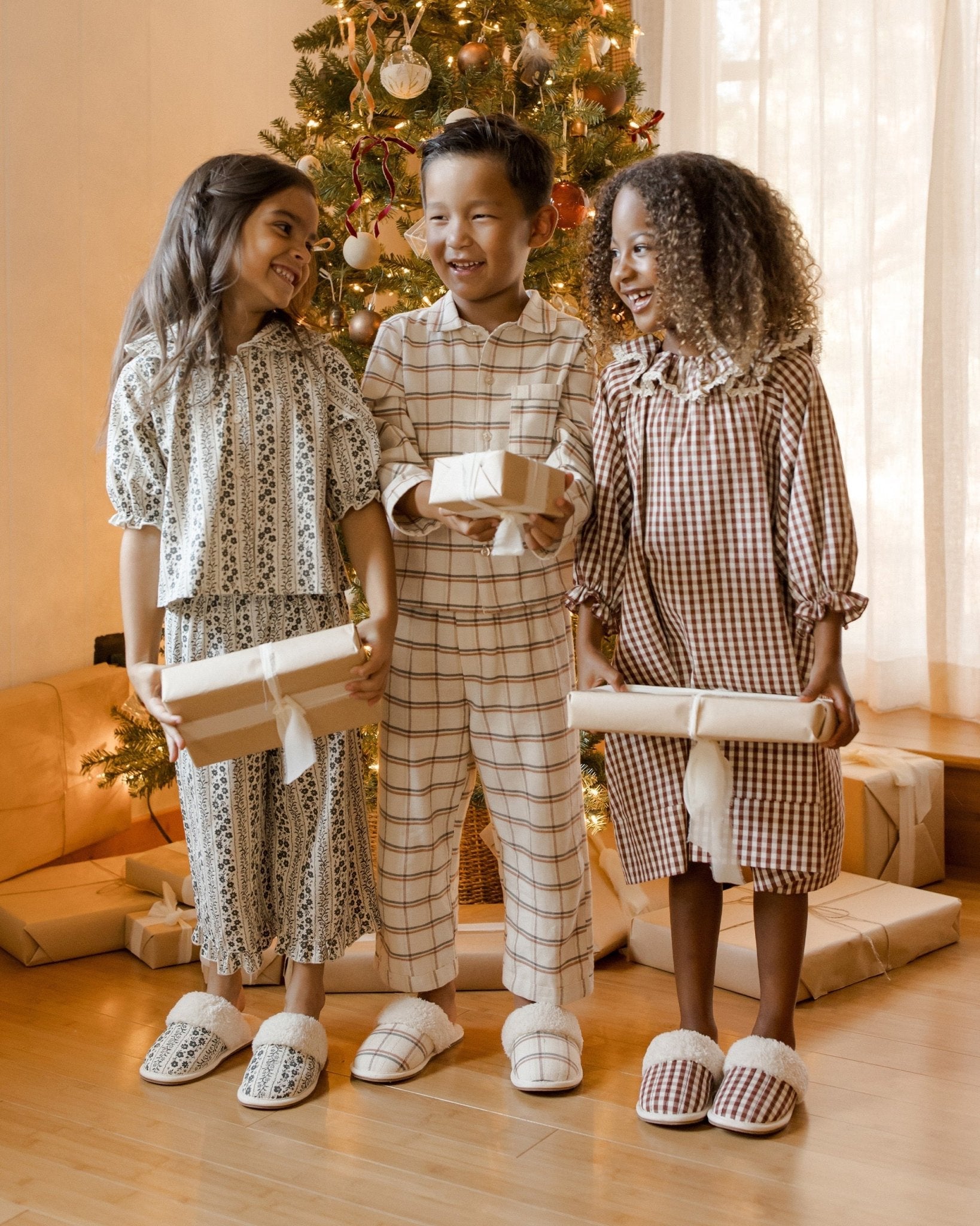 Long Sleeve Pajamas || Holiday Plaid - Rylee + Cru Canada