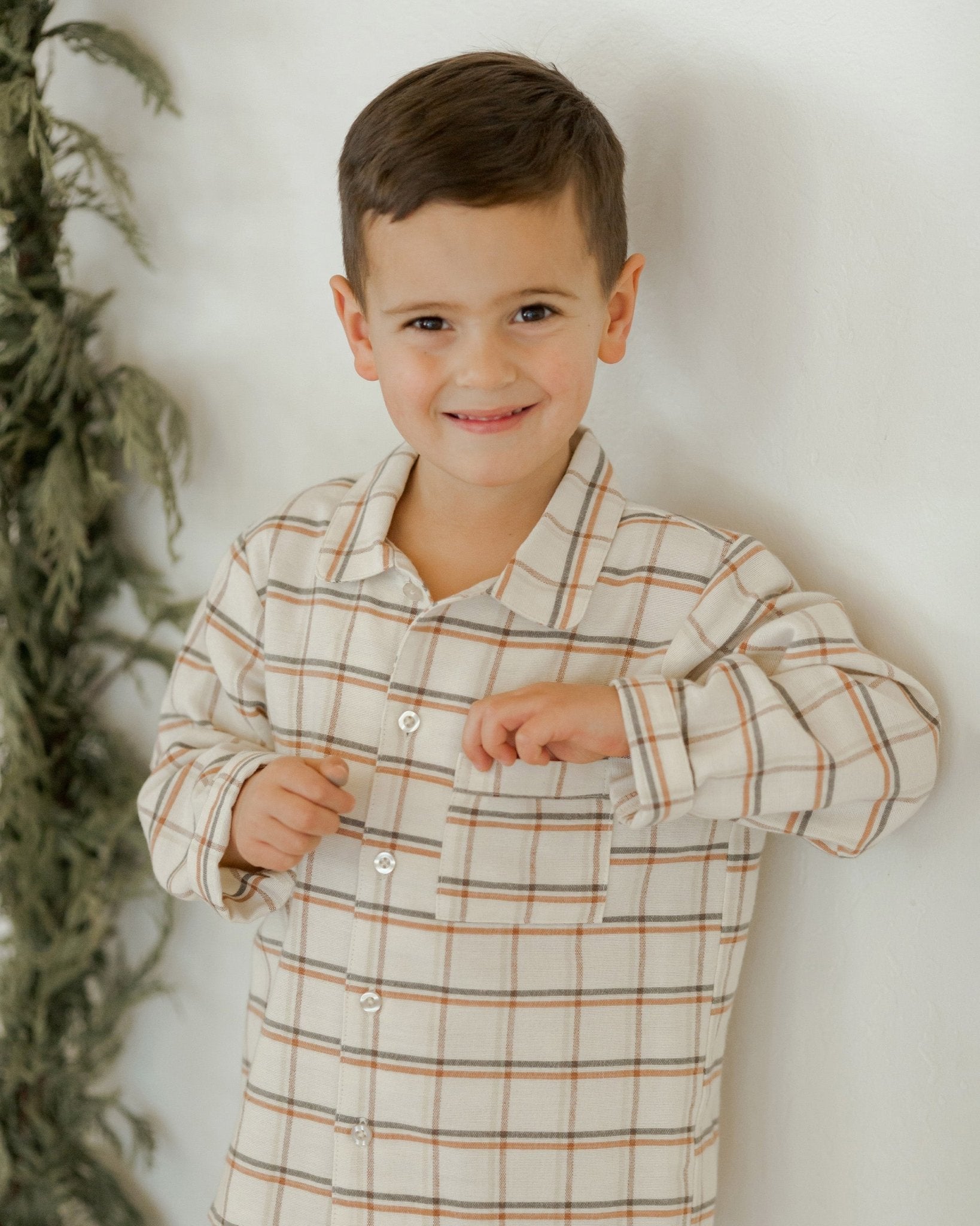 Long Sleeve Pajamas || Holiday Plaid - Rylee + Cru Canada