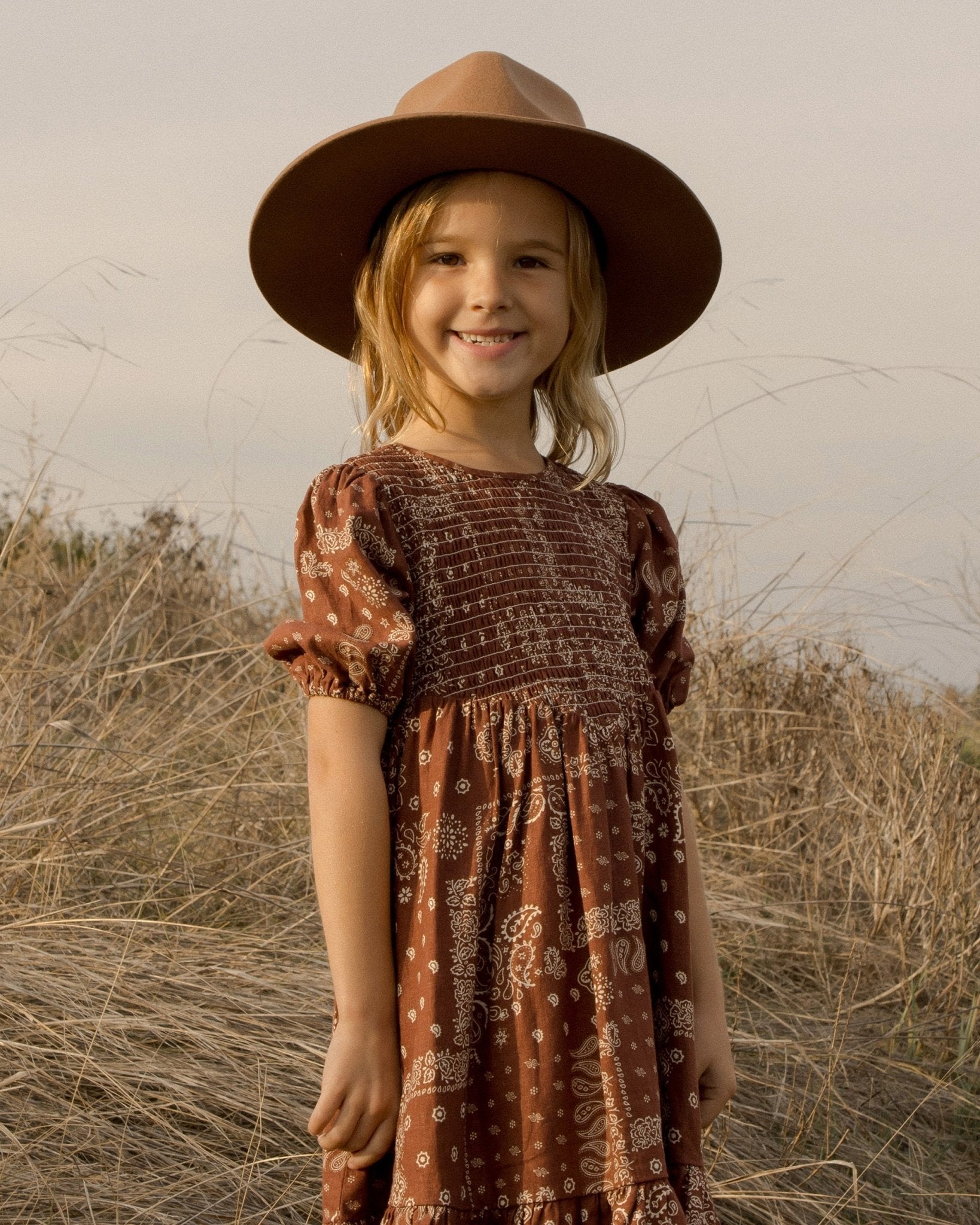 Lydia Dress || Brick Bandana - Rylee + Cru Canada