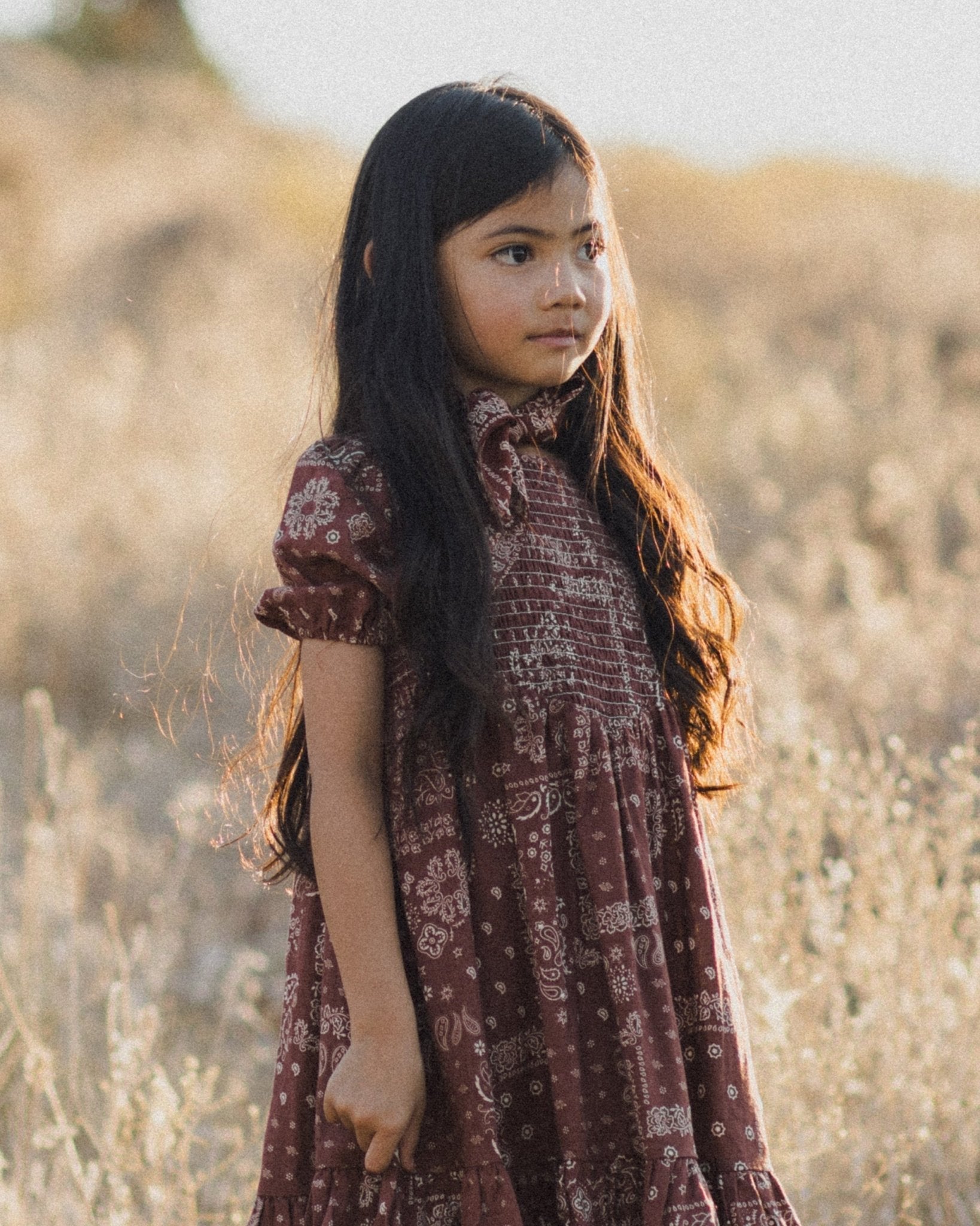 Lydia Dress || Brick Bandana - Rylee + Cru Canada