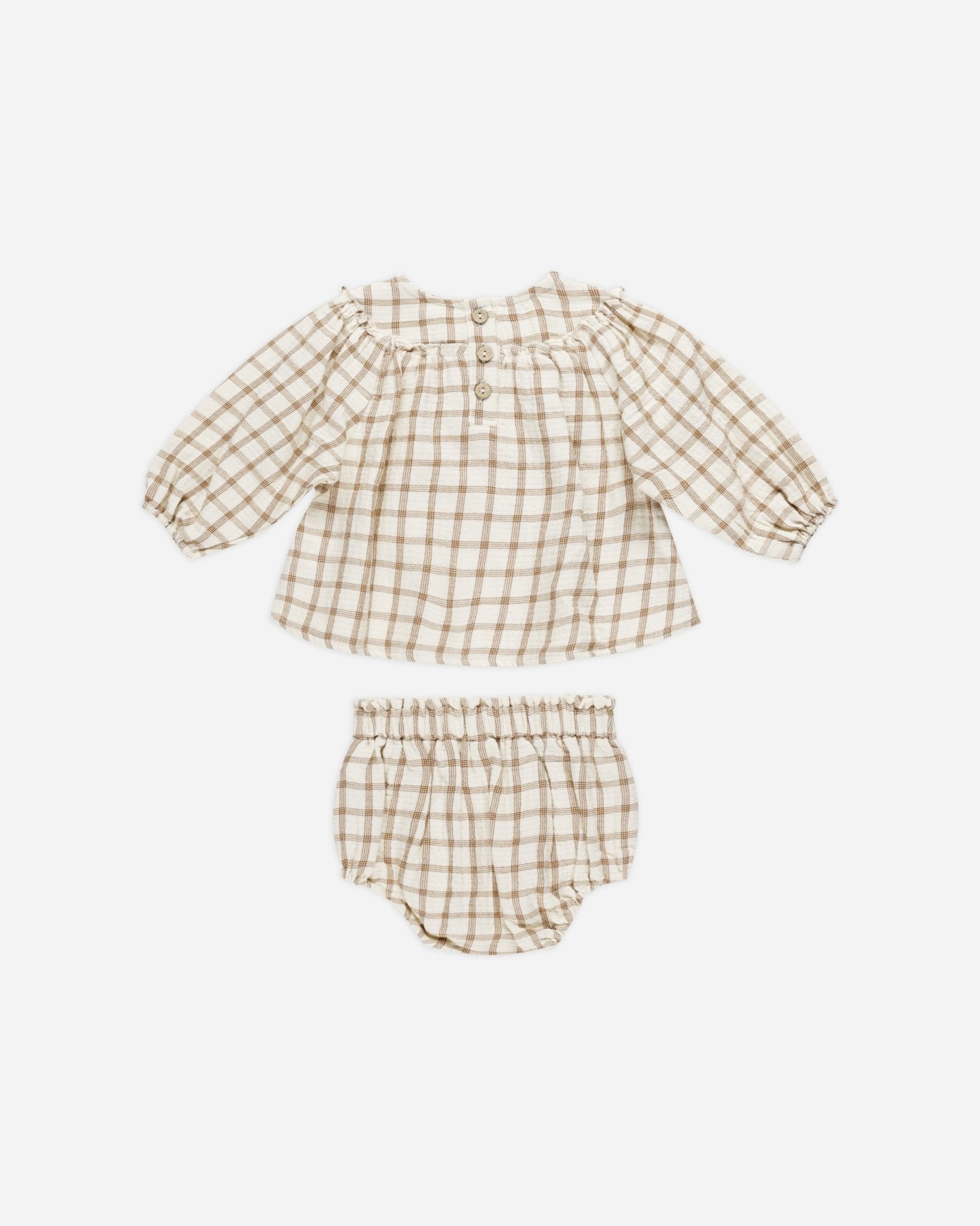 Mia Top + Bloomer Set || Cinnamon Plaid - Rylee + Cru Canada