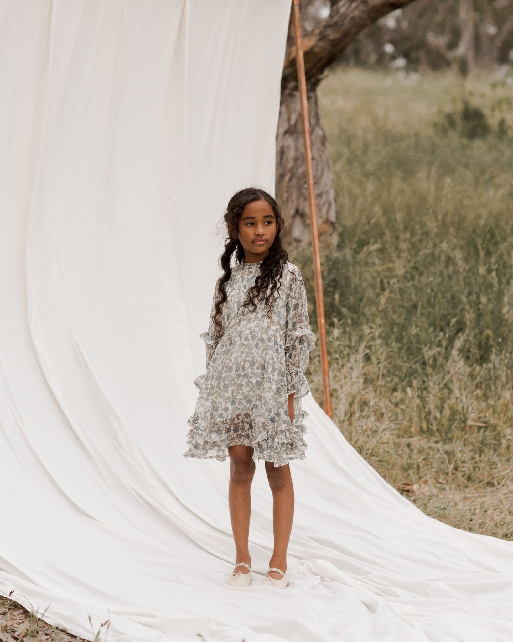 Mirabelle Dress || Cornflower Blue - Rylee + Cru Canada