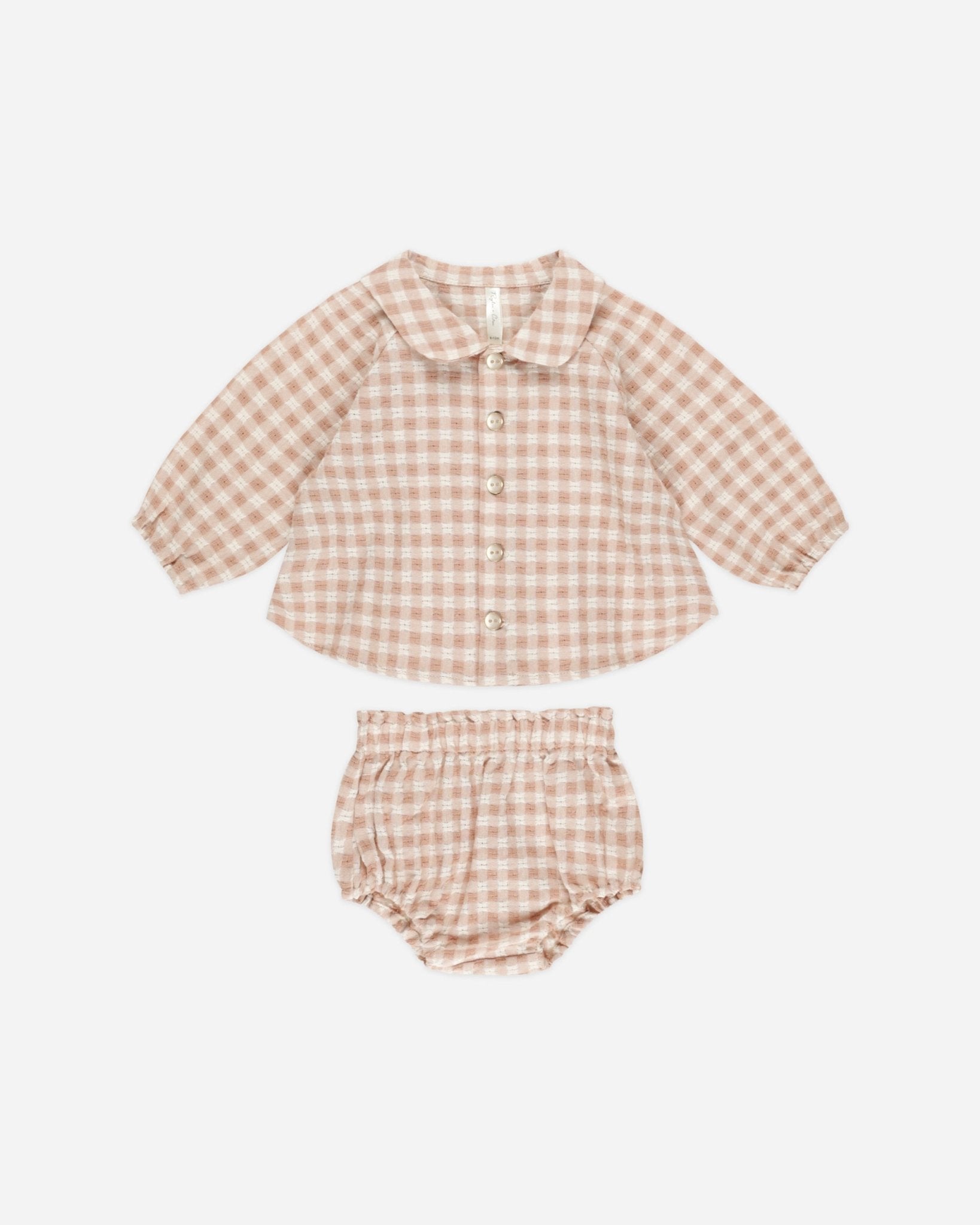 Nellie Set || Pink Gingham - Rylee + Cru Canada