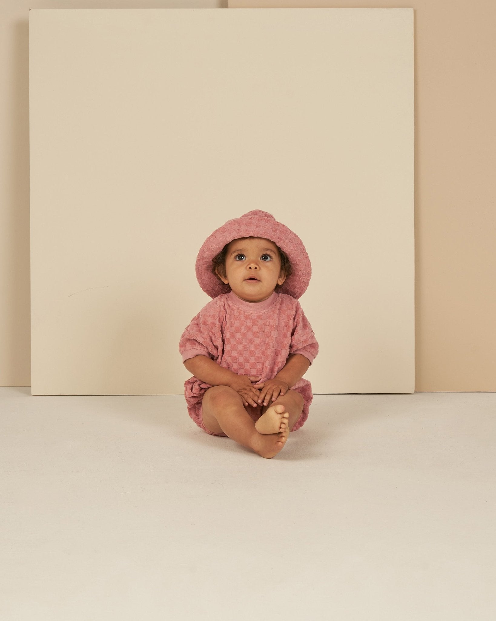 Noah Romper || Pink Check - Rylee + Cru Canada