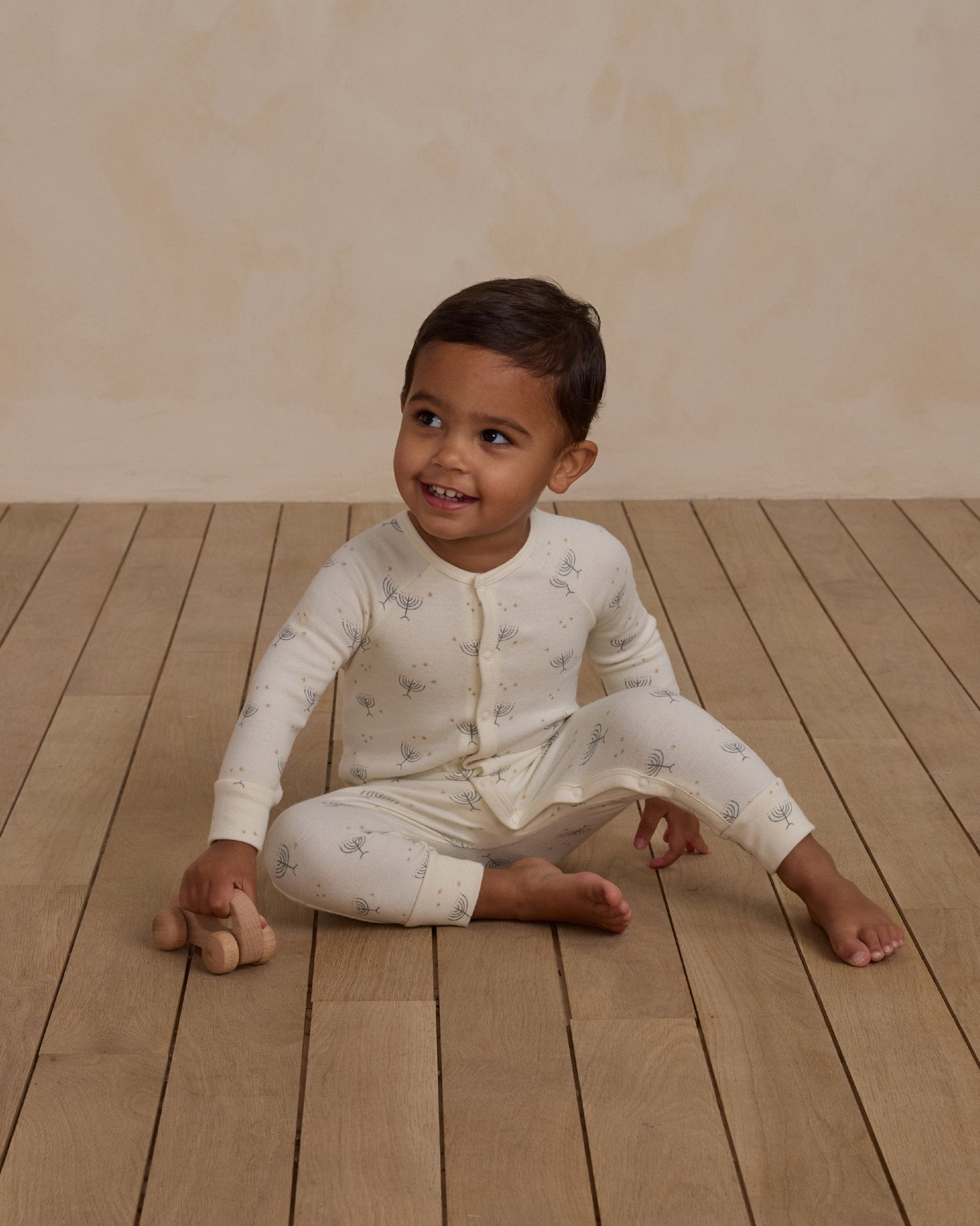 Organic Long John Pajamas || Hanukkah - Rylee + Cru Canada