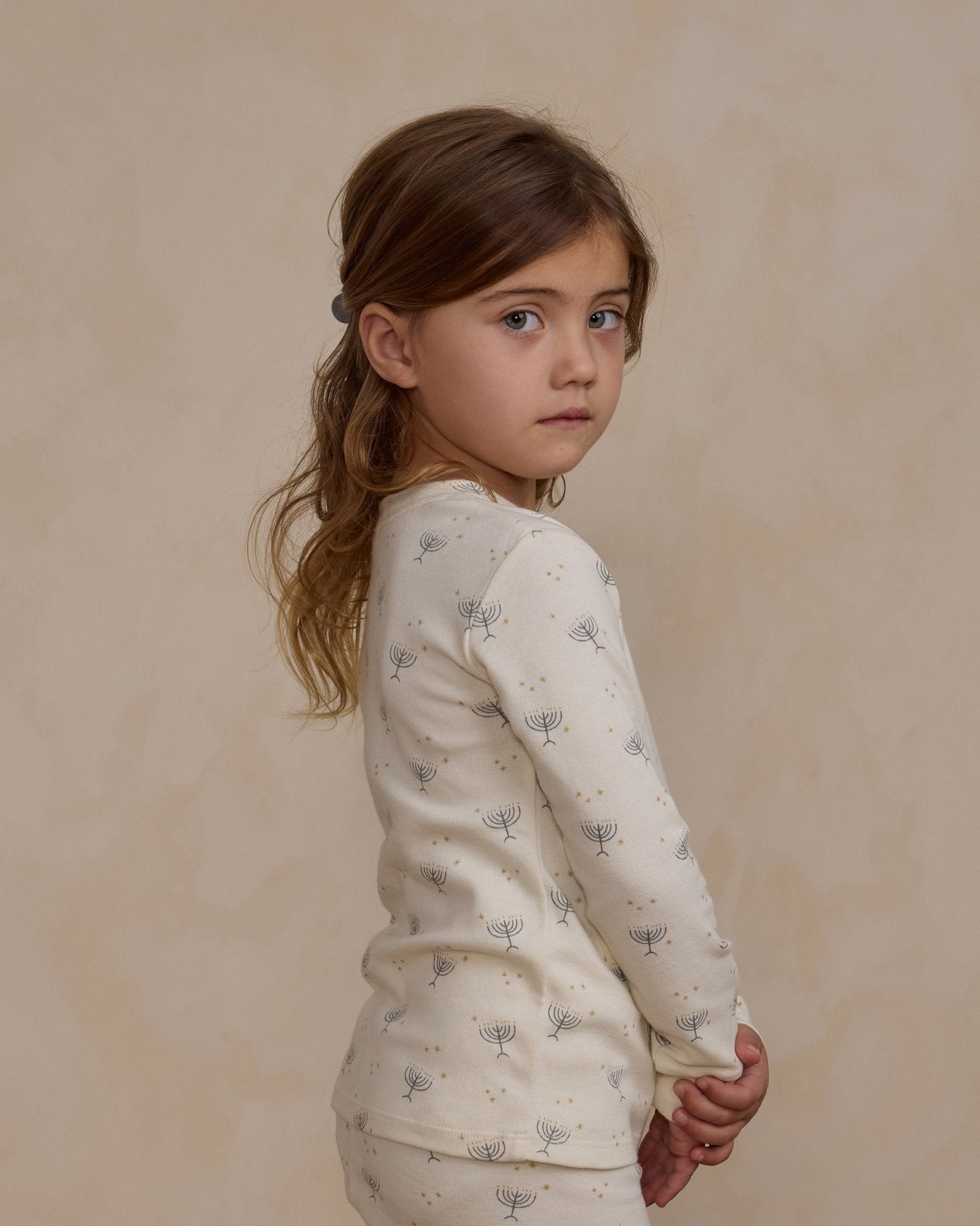 Organic Long Sleeve Pajama Set || Hanukkah - Rylee + Cru Canada