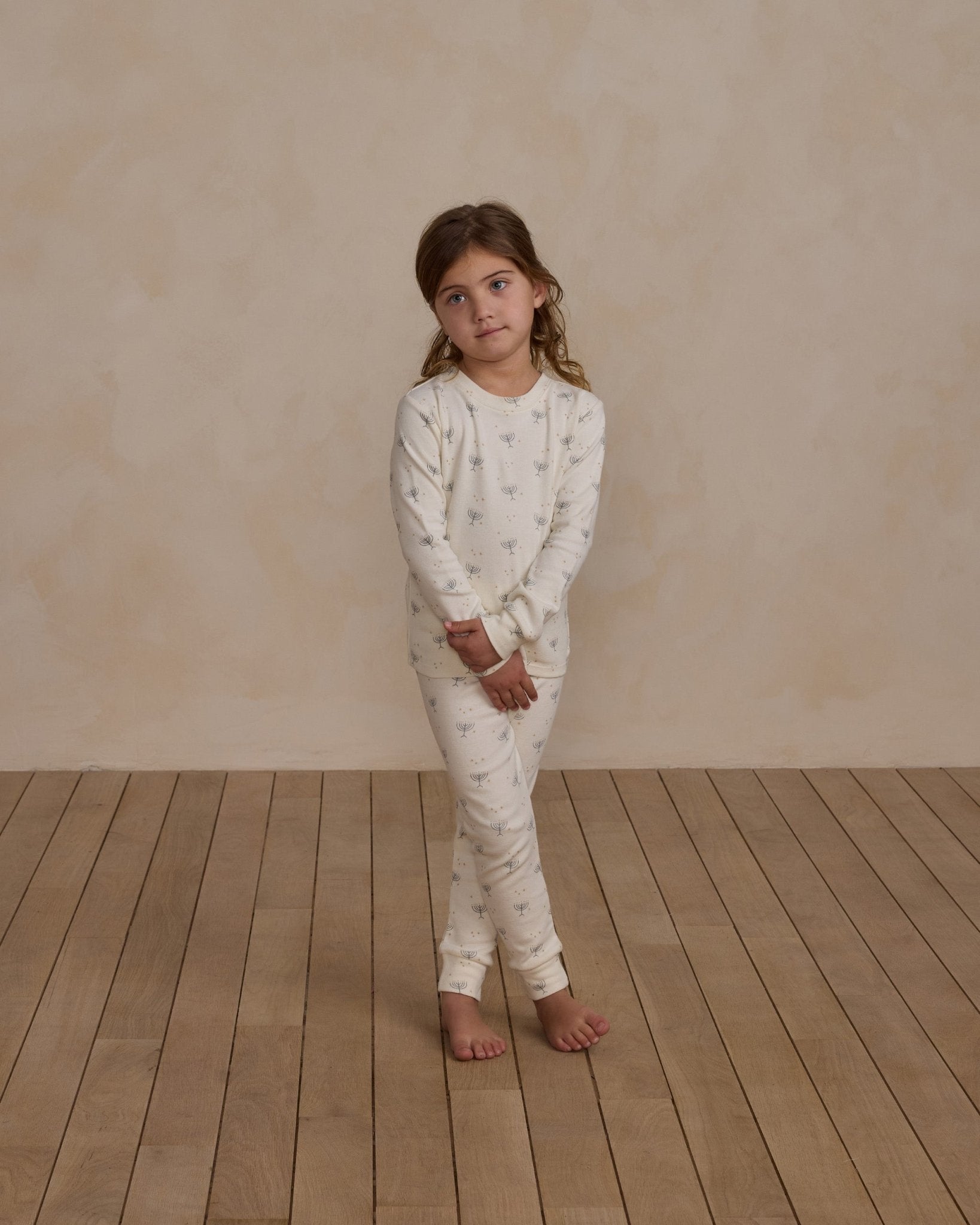 Organic Long Sleeve Pajama Set || Hanukkah - Rylee + Cru Canada