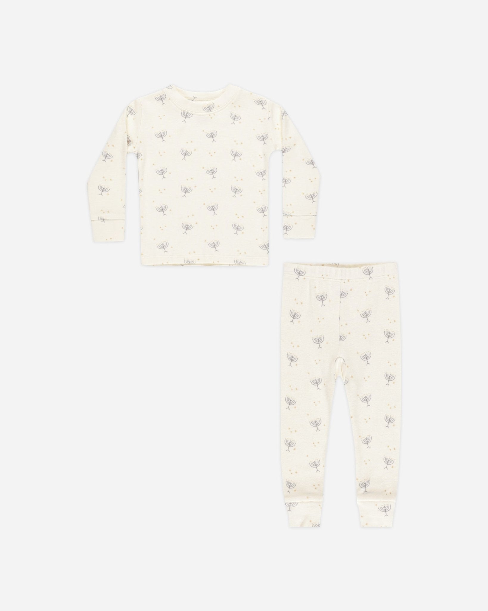 Organic Long Sleeve Pajama Set || Hanukkah - Rylee + Cru Canada