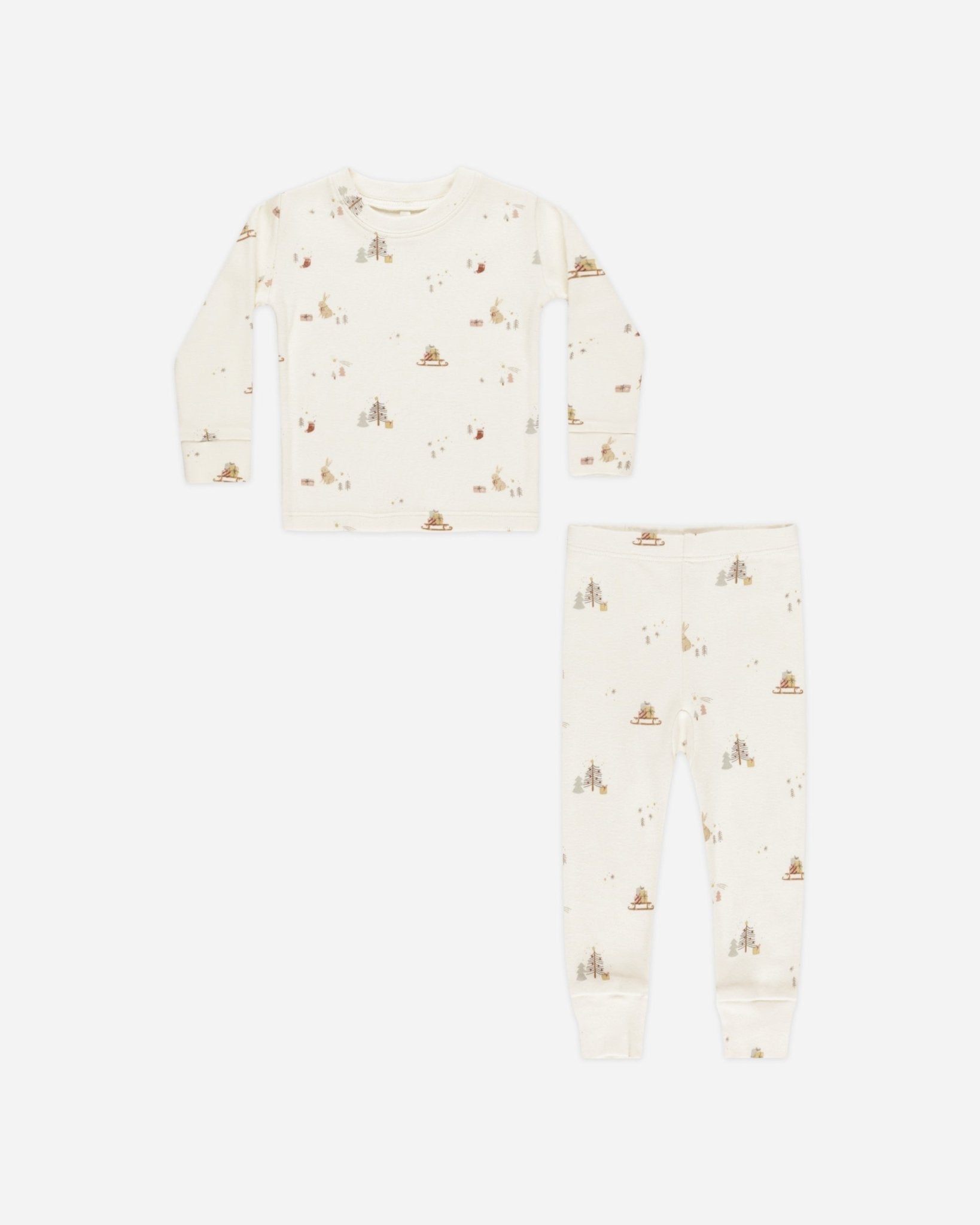 Organic Long Sleeve Pajama Set || Presents - Rylee + Cru Canada