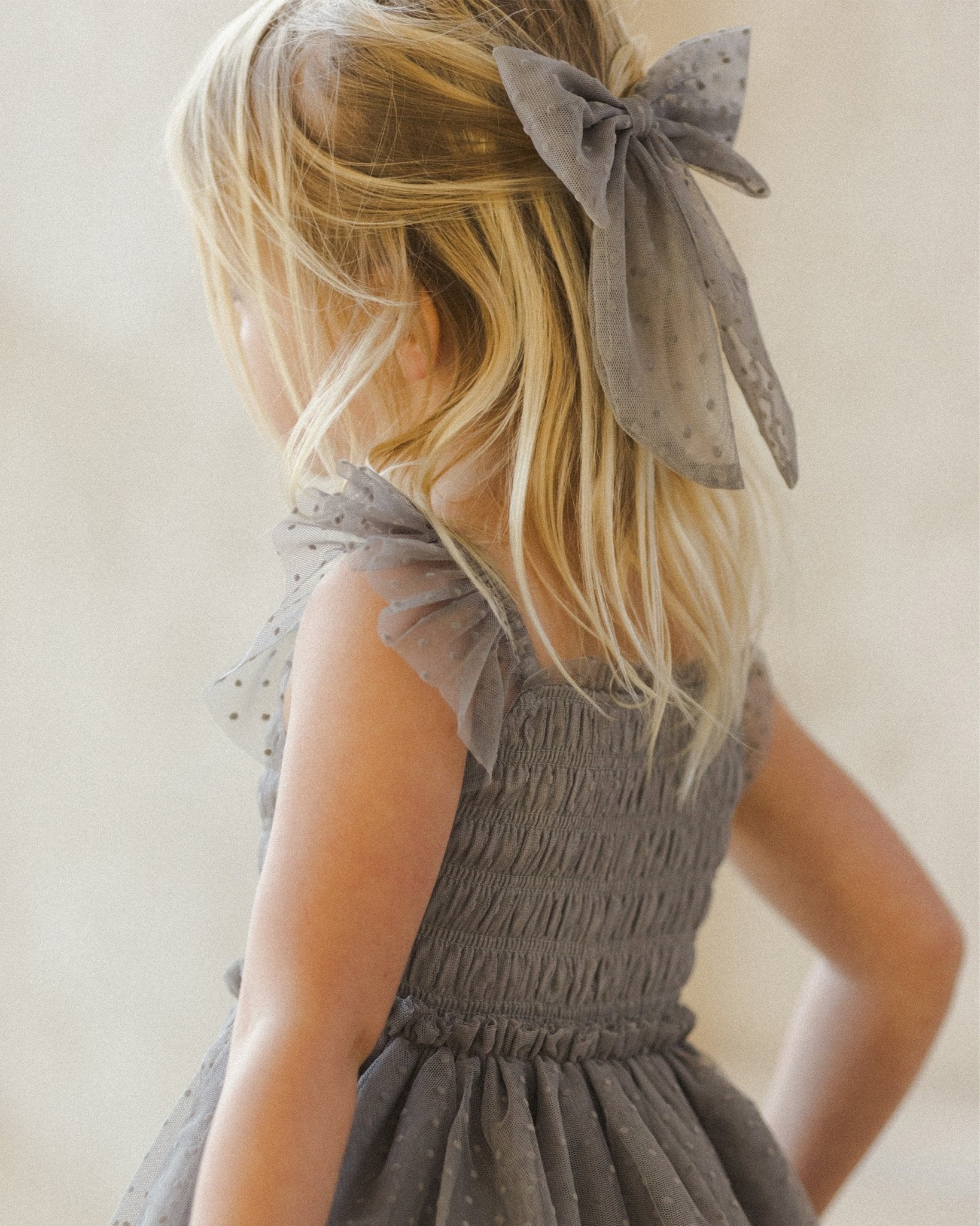 Oversized Bow || Vintage Blue - Rylee + Cru Canada