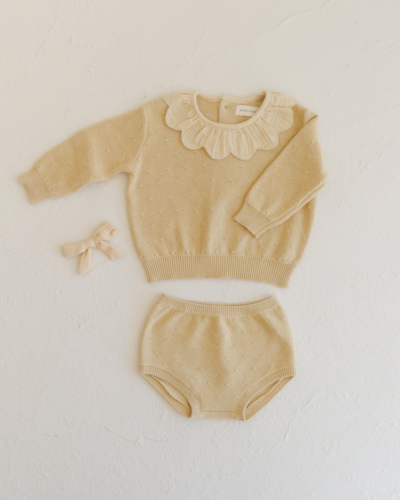 Petal Knit Sweater || Lemon* - Rylee + Cru Canada