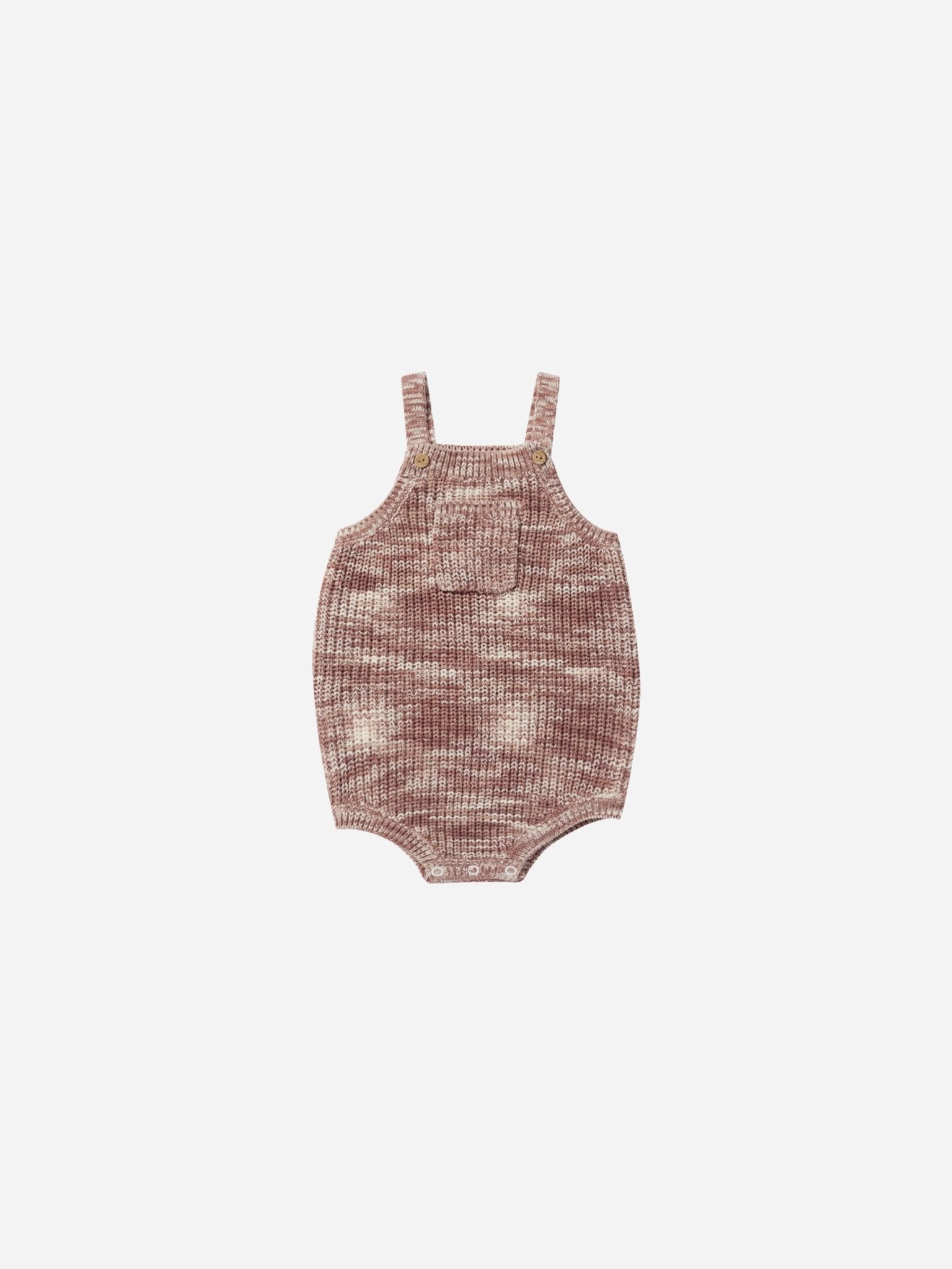 Pocketed Knit Romper || Heathered Mulberry - Rylee + Cru Canada