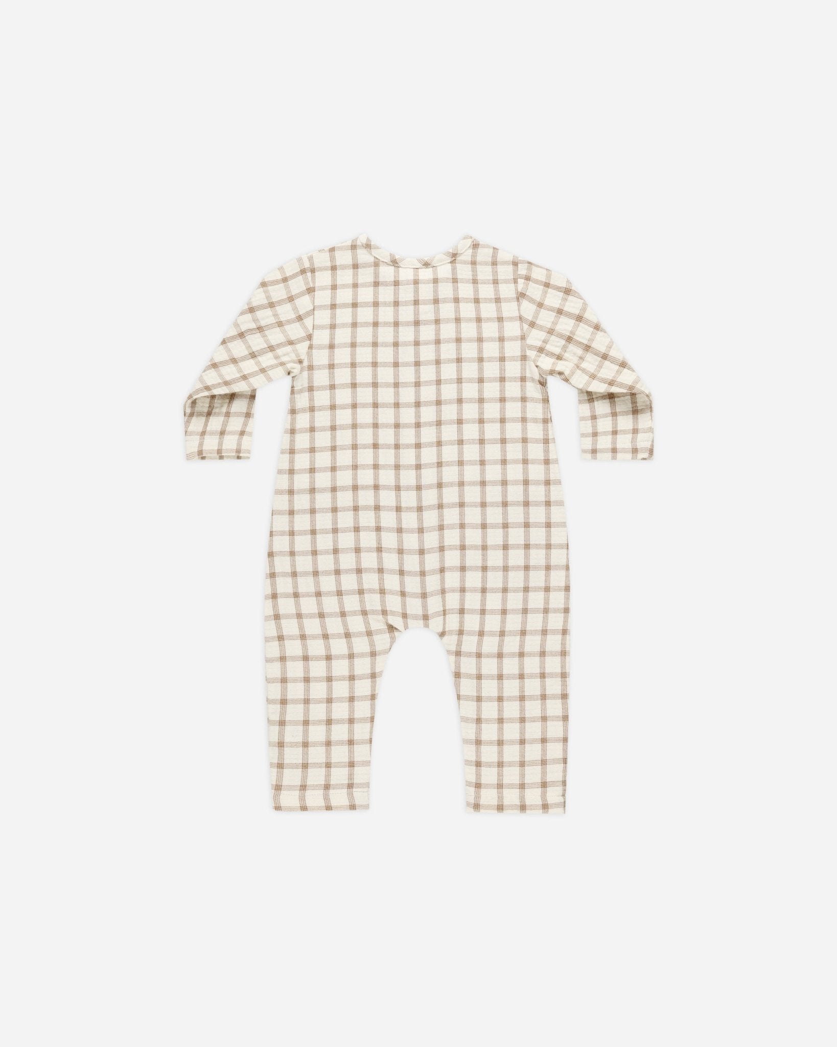 Pocketed Woven Jumpsuit || Cinnamon Plaid - Rylee + Cru Canada