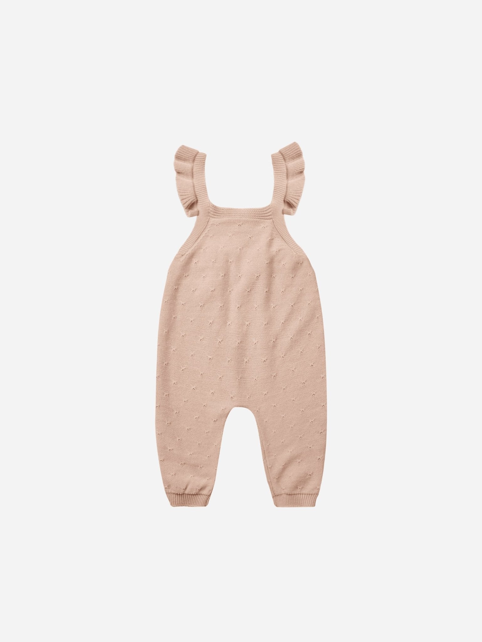 Pointelle Knit Overalls || Blush - Rylee + Cru Canada