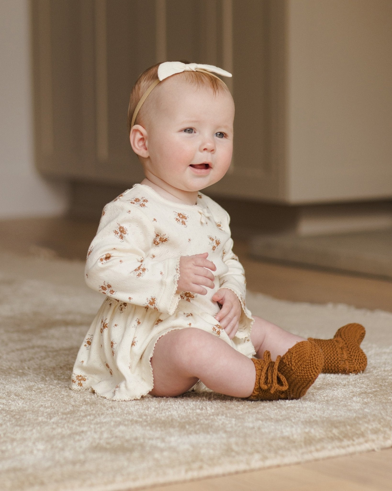 Pointelle Skirted Bodysuit || Autumn Flora - Rylee + Cru Canada