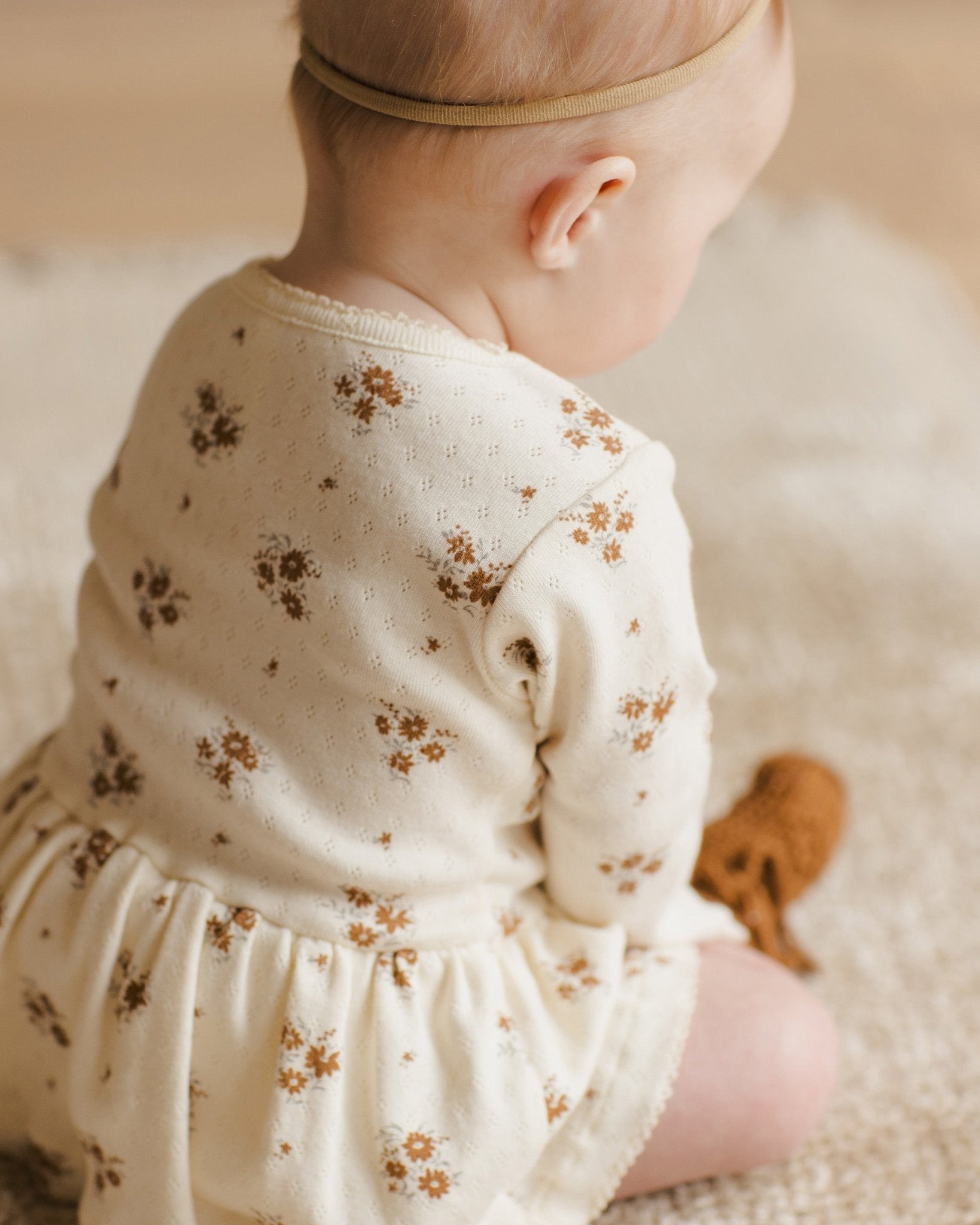 Pointelle Skirted Bodysuit || Autumn Flora - Rylee + Cru Canada