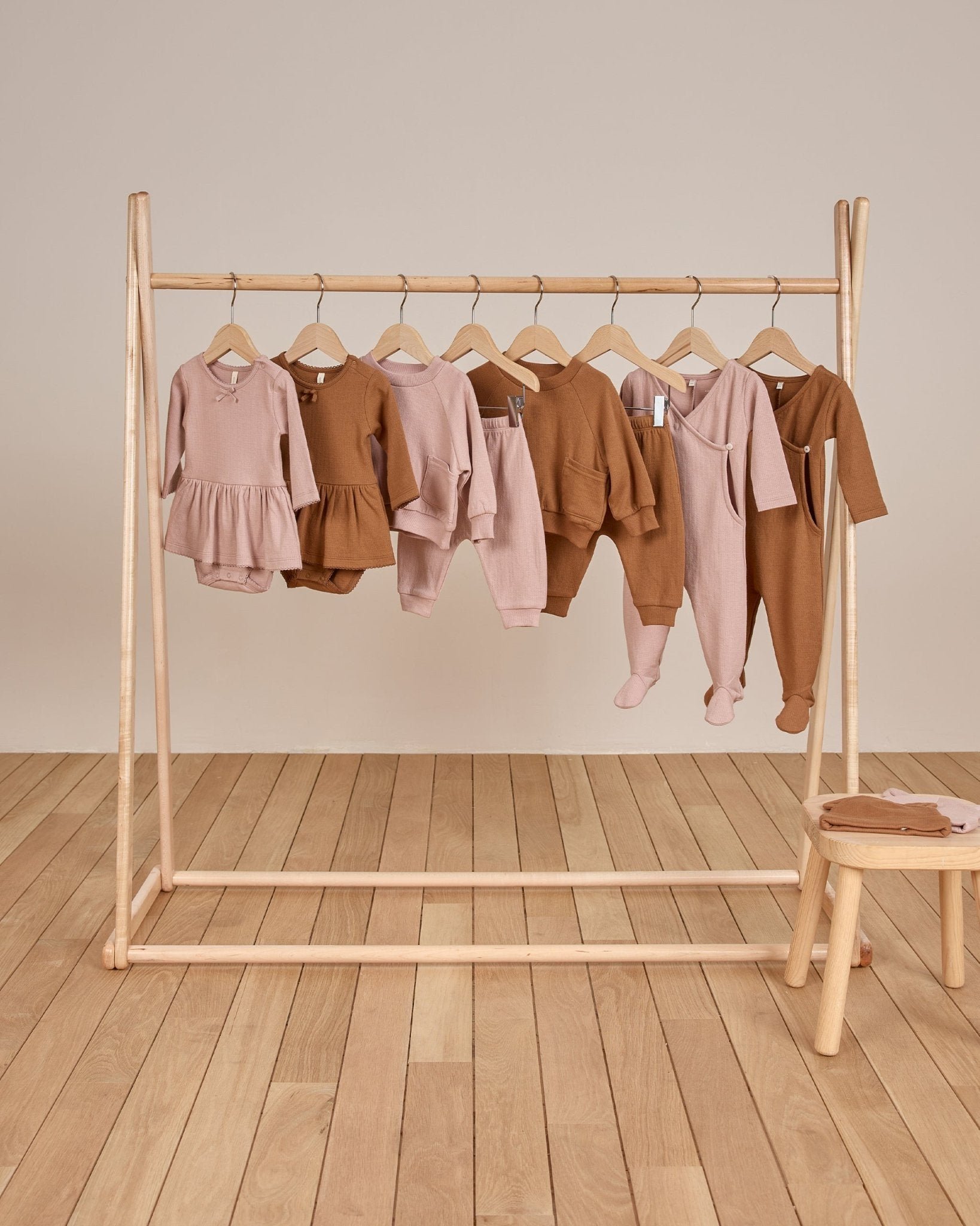 Pointelle Skirted Bodysuit || Mauve - Rylee + Cru Canada