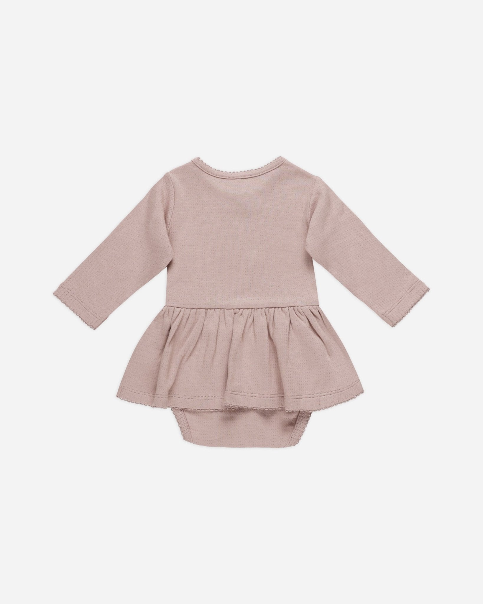 Pointelle Skirted Bodysuit || Mauve - Rylee + Cru Canada