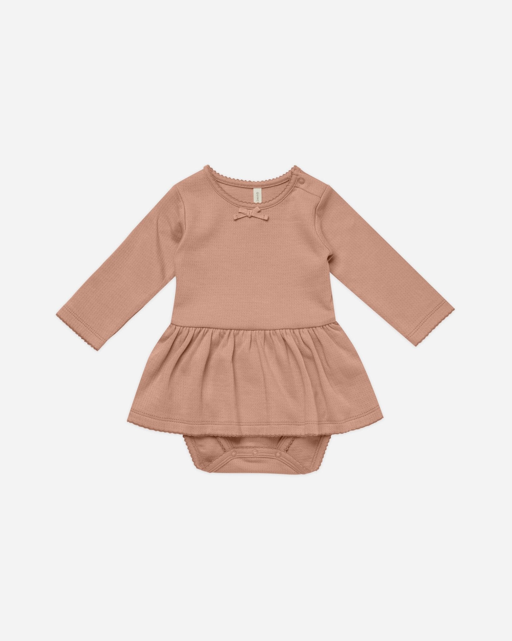 Pointelle Skirted Bodysuit || Rose - Rylee + Cru Canada