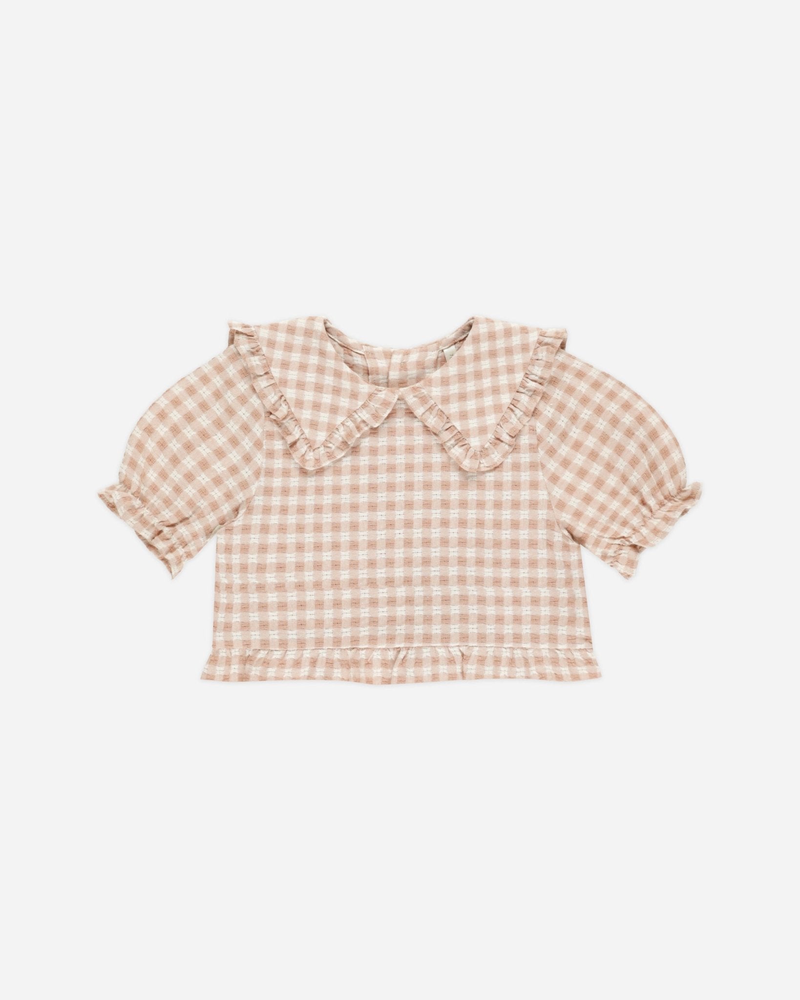 Prairie Blouse || Pink Gingham - Rylee + Cru Canada