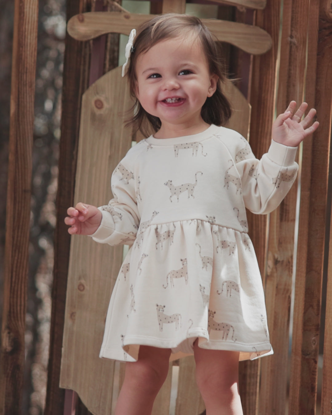 Raglan Dress Leopards