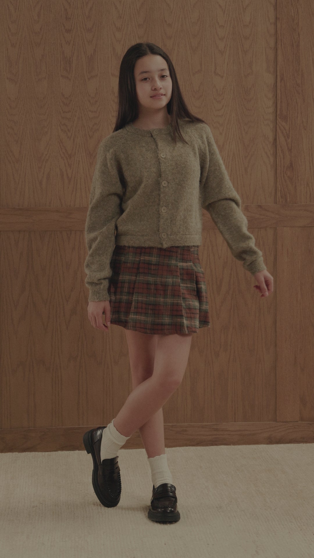Pleated Skirt || Holiday Plaid - Teen