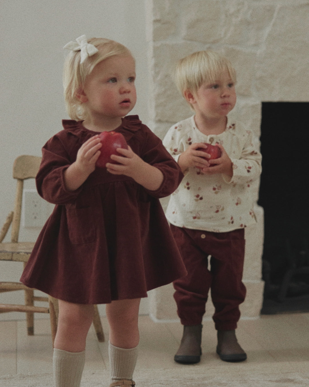 Robe Simone cerise noire