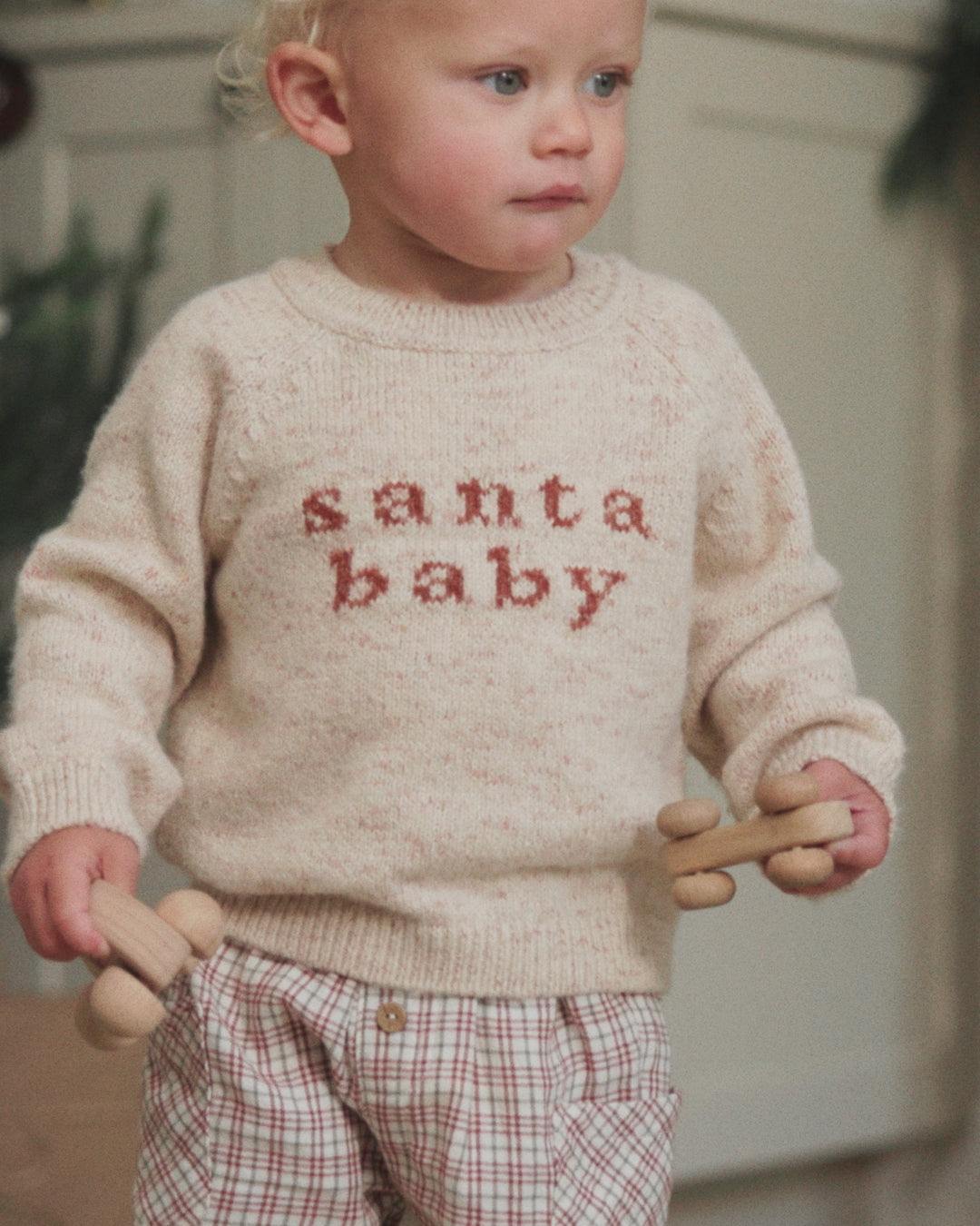 Knit Sweater Santa Baby