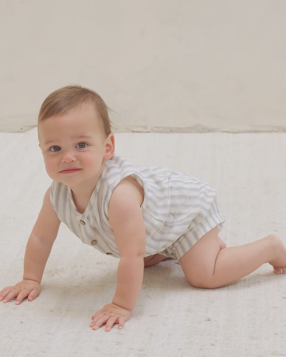 Maverick Romper || Ocean Stripe