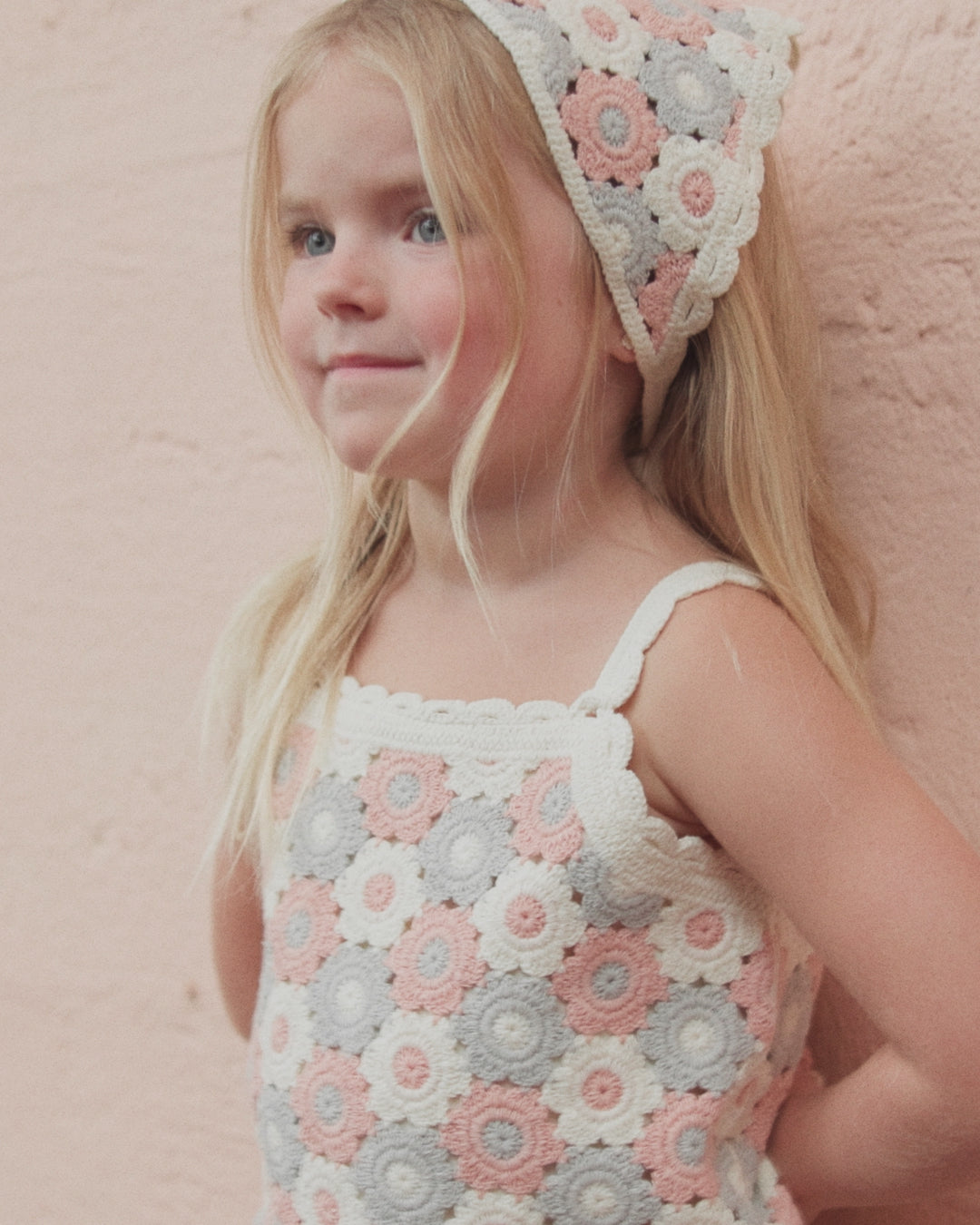 Ensemble tricot Lili Bleu, Rose clair, Ivoire