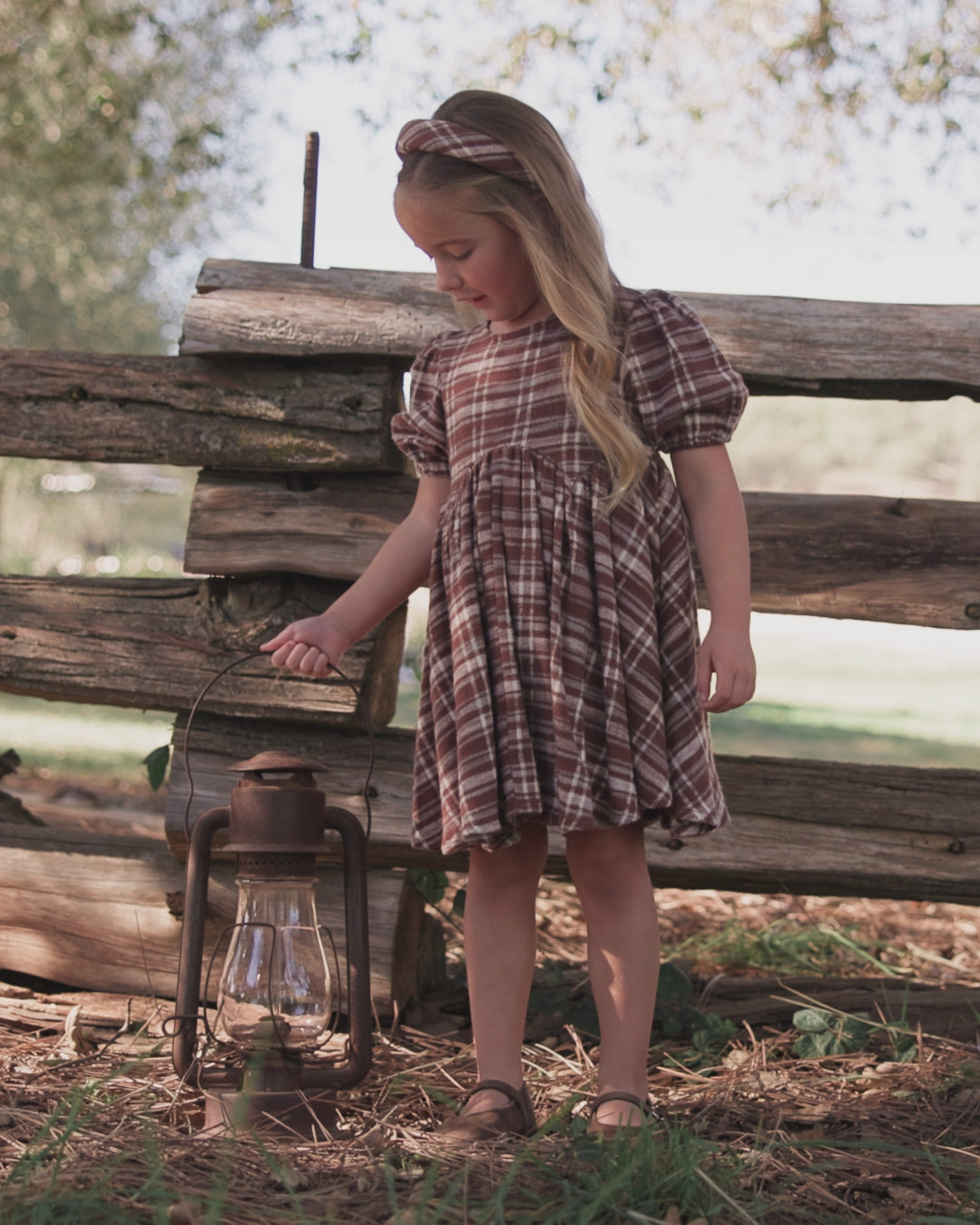 Rose Dress Aspen Plaid