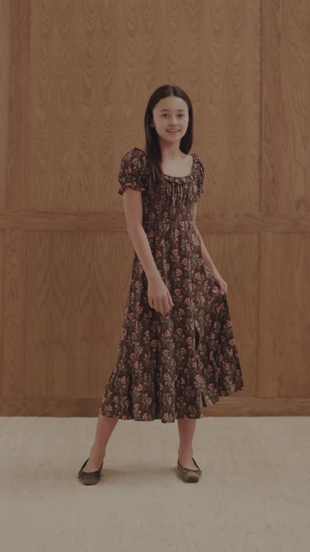 Lana Dress || Winter Floral - Teen