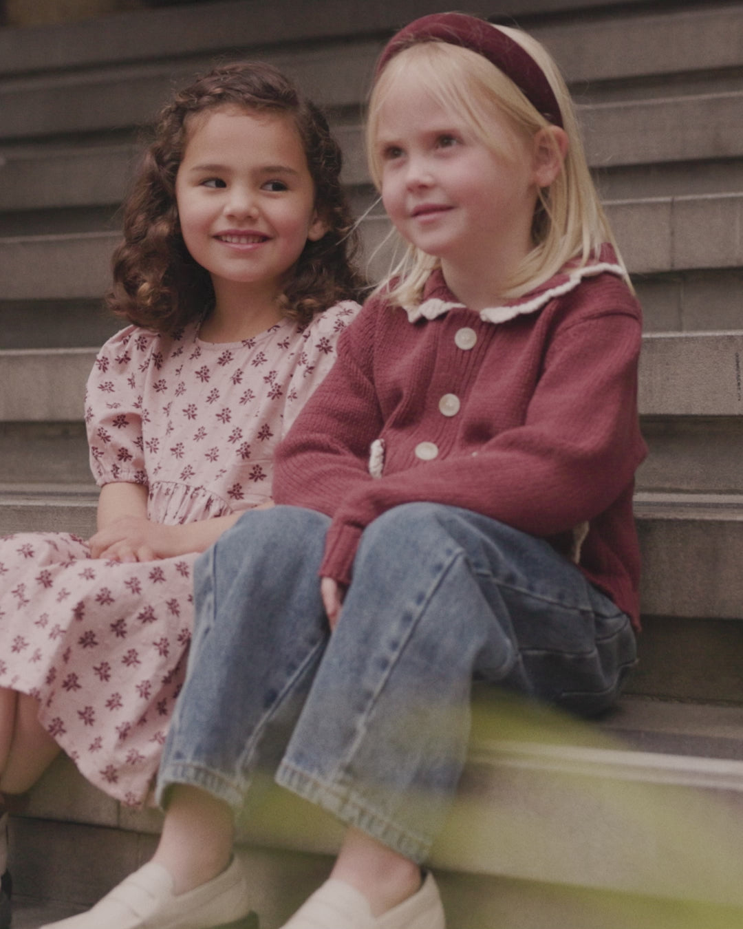 Lace Trim Socks, 2-pack || Burgundy, Navy