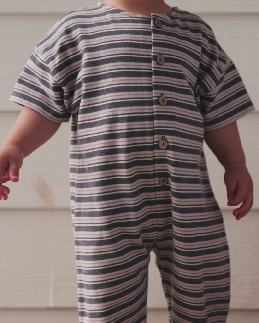 Hayes Jumpsuit Blue Stripe